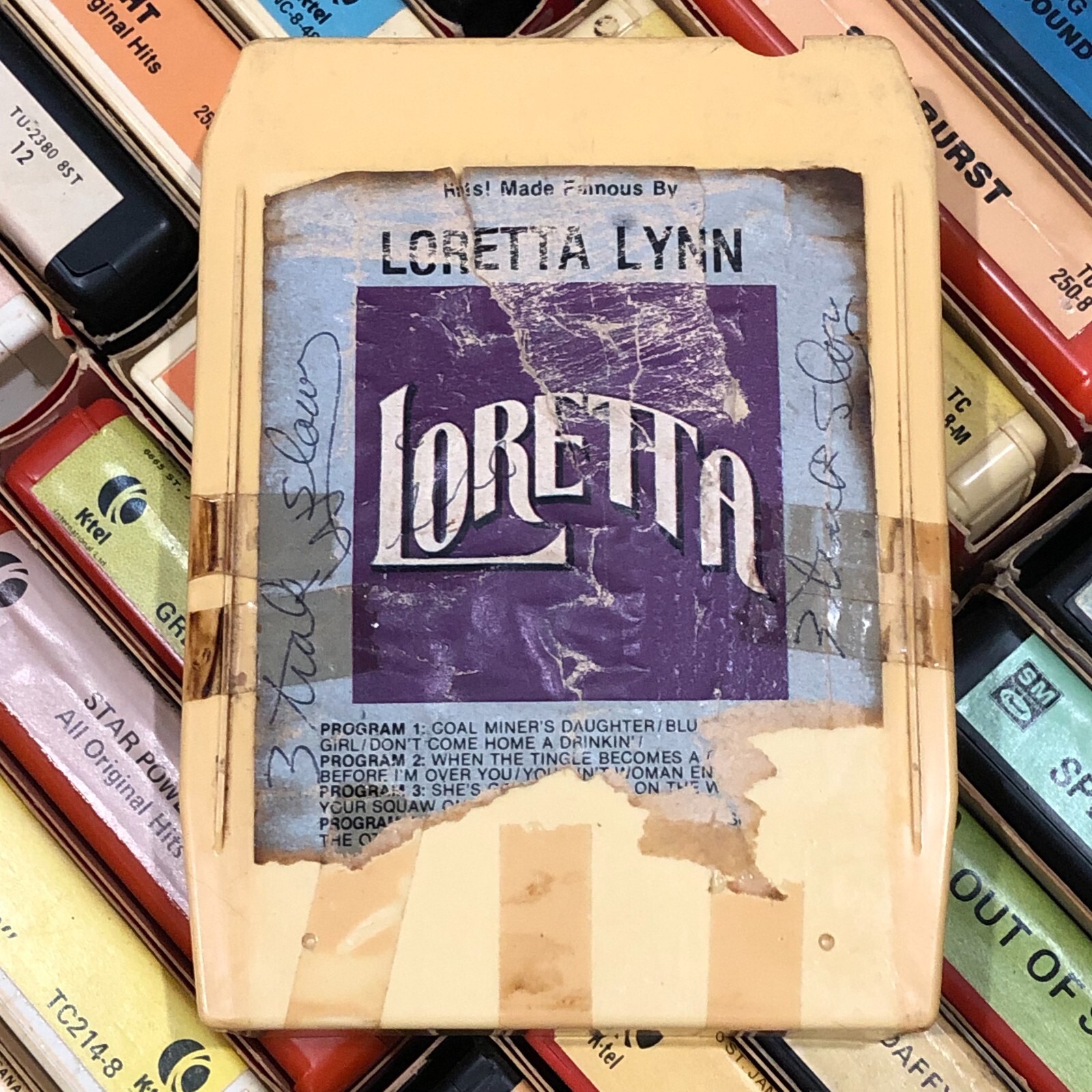 Loretta Lynn : Hits made famous by, Lear Jet Stereo 8 Track Tape (VERY BAD)