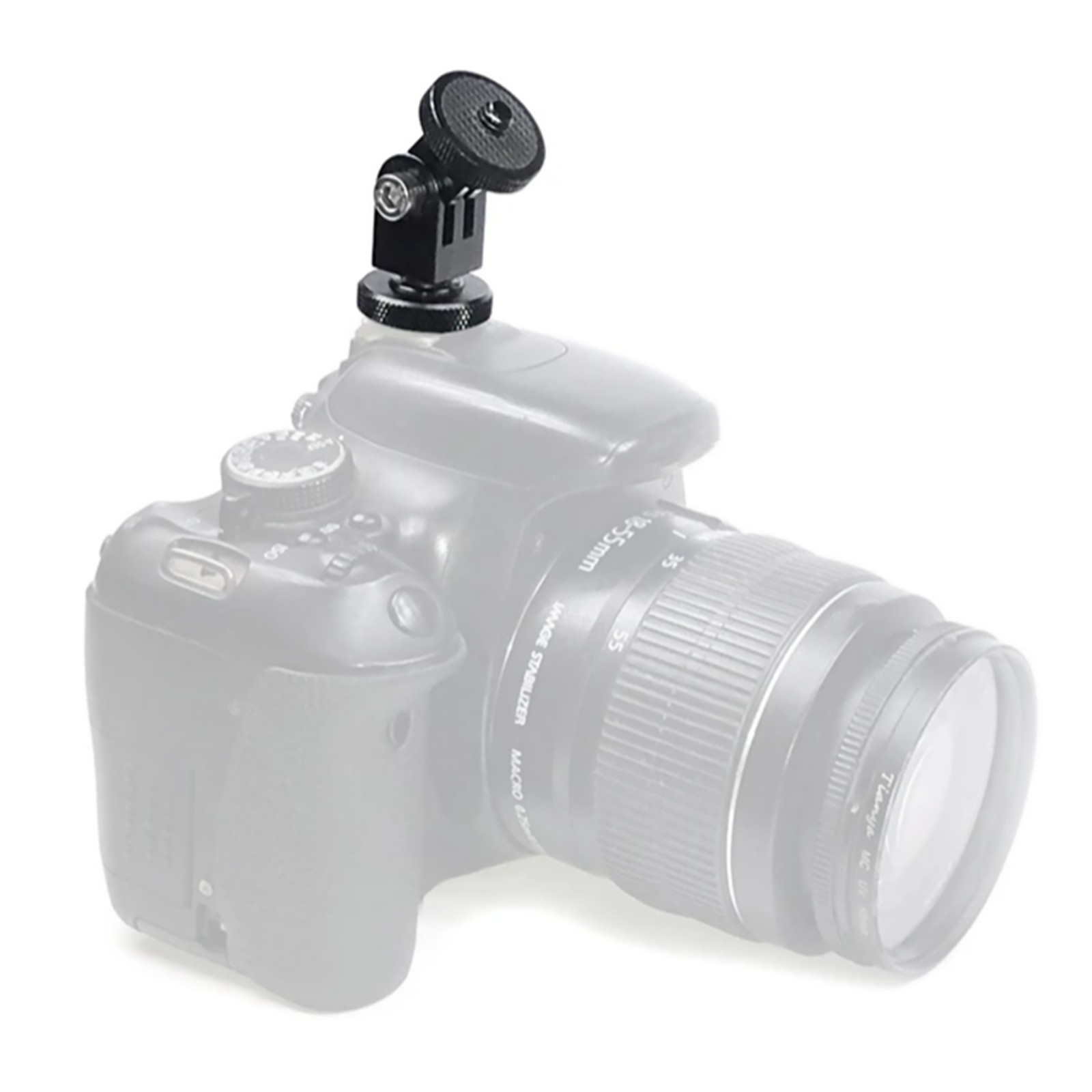 360° Rotatable Cold Shoe 1/4 Screw Base Fixed Adapter Mounting Bracket For GoPro