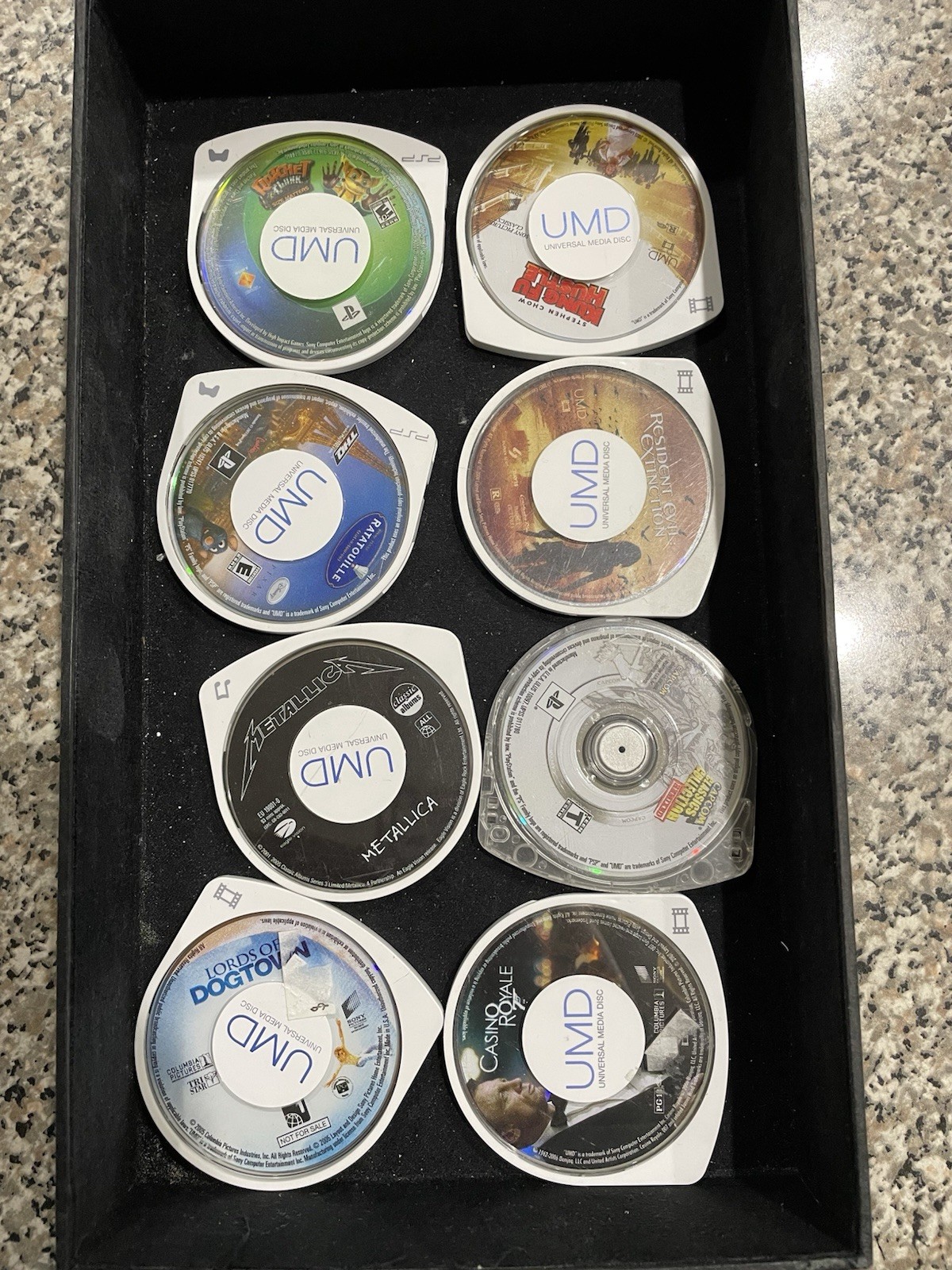 Sony PSP UMD Lot: Ratchet & Clank, Casino Royale, Resident Evil Extinction