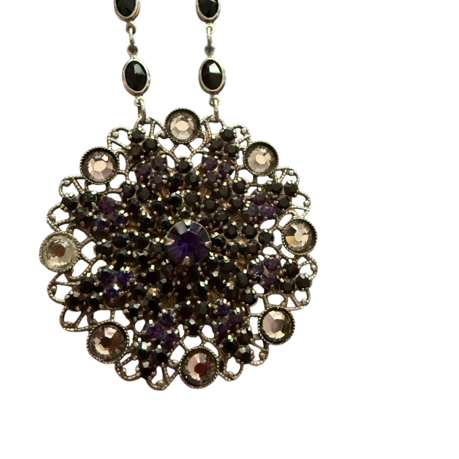 Sorrelli Black Crystal Pendant Necklace