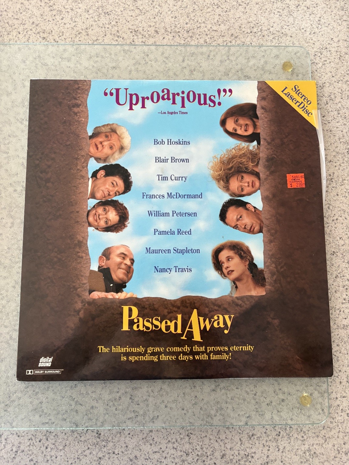 Passed Away LaserDisc 1992 Comedy Bob Hoskins Tim Curry Dolby Surround