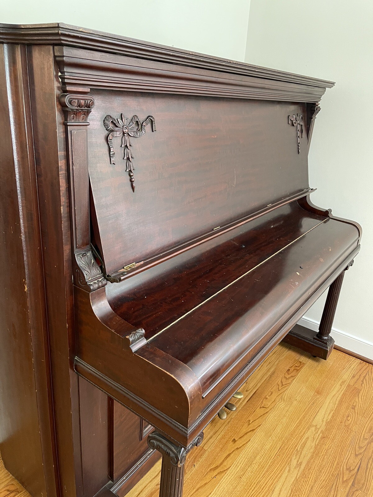 Hardman and Peck Upright Grand Piano