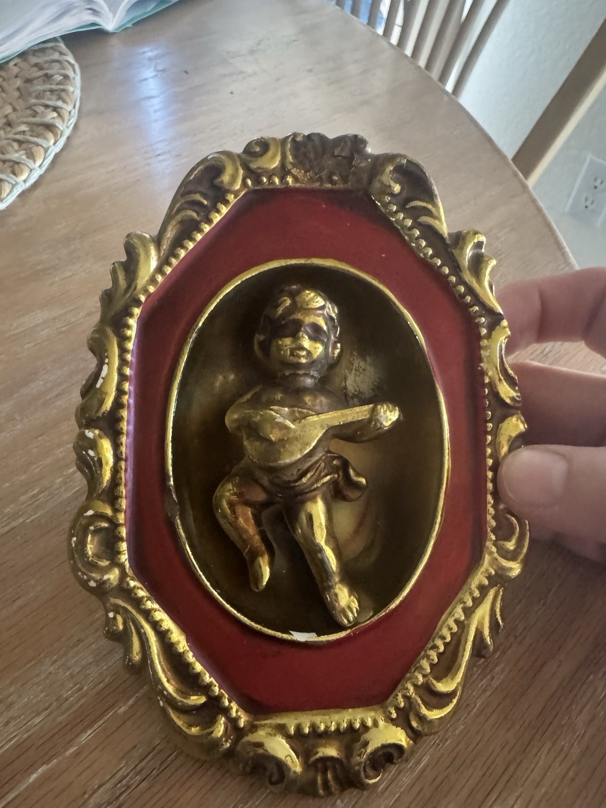 Vintage Ardco Cherub Plaque 