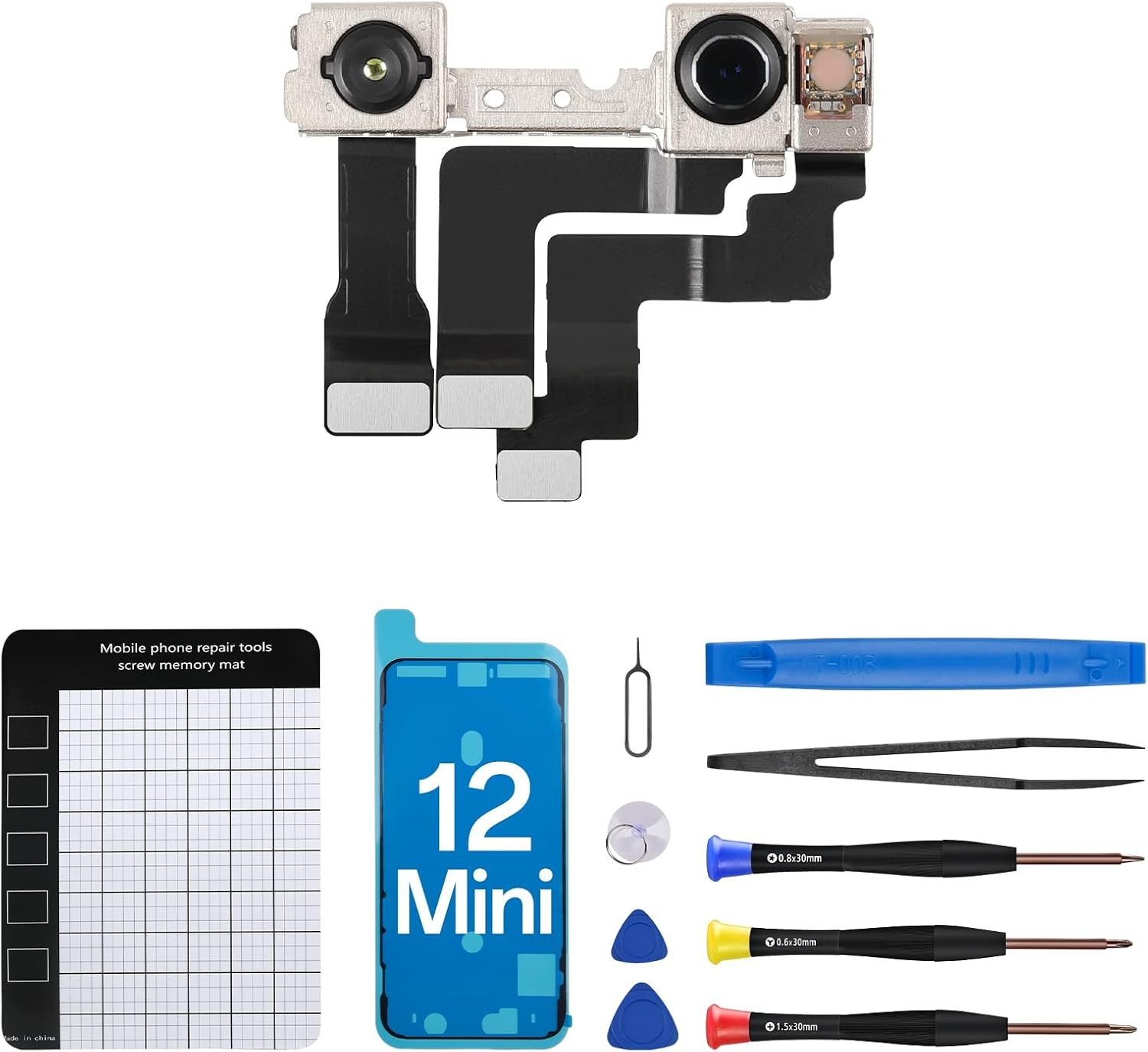 For iPhone 12 Mini Front Camera Replacement Selfie Camera 12mini 12MP Front