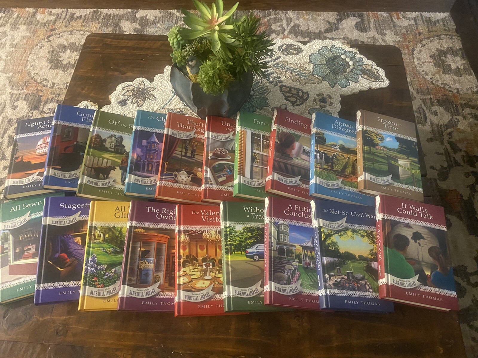 Lot of 19 Secrets of Blue Hill Library Mystery Hardcover Guidepost Books