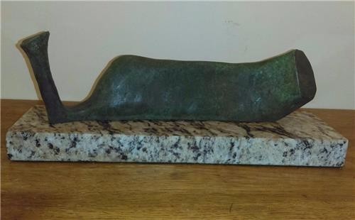 HENRY MOORE BRONZE SCULPTURE " RECLINING VII " SIGNED AND NUMBERED