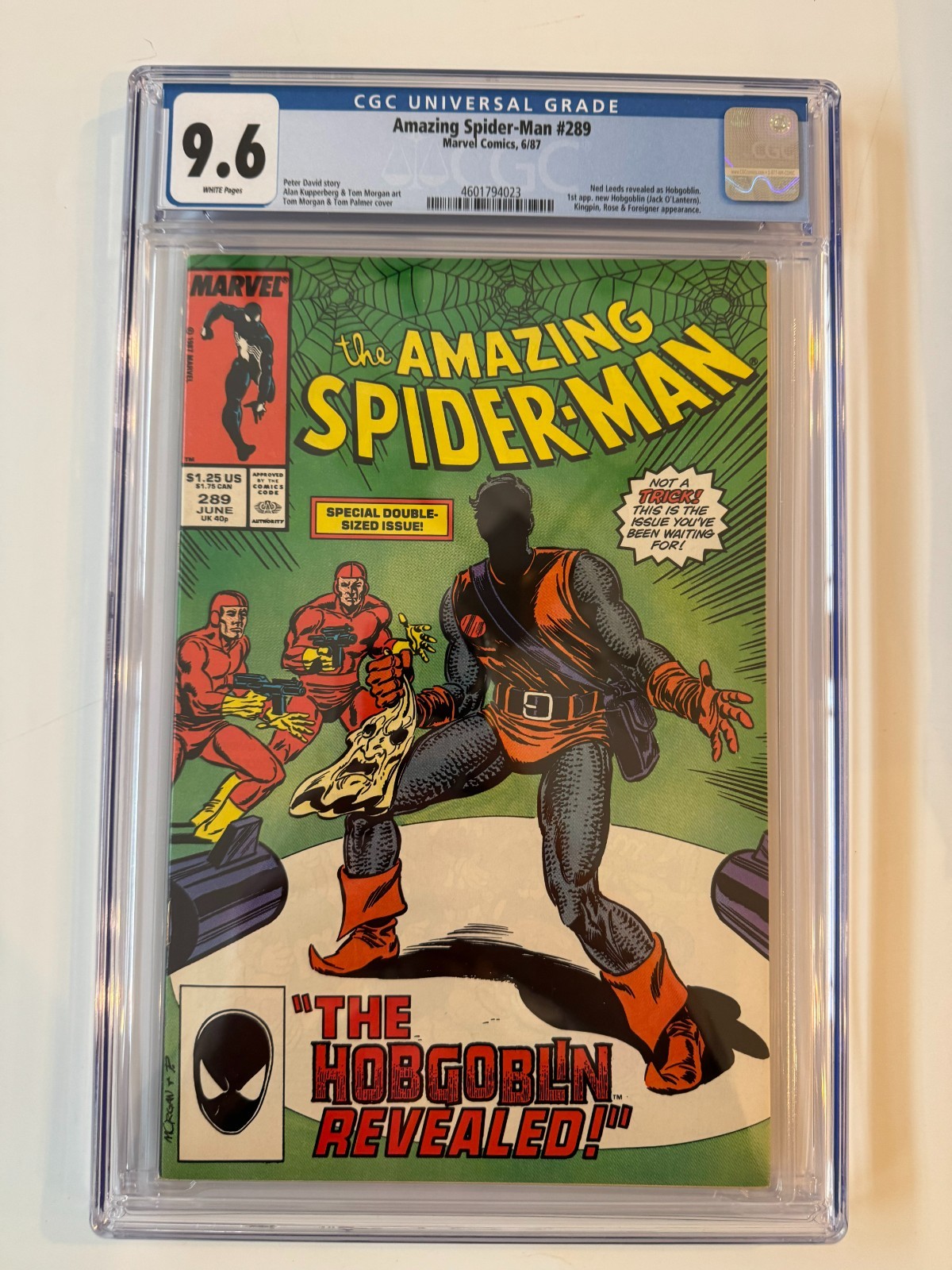 Amazing Spider-Man #289 CGC 9.6 1st Appearance of New Hobgoblin (1987)