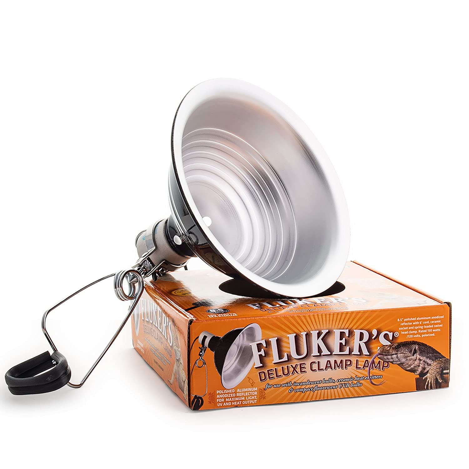 Fluker's Repta-Clamp Lamp, Heavy Duty Clamp Light For 8.5 Inch (Pack of 1) 