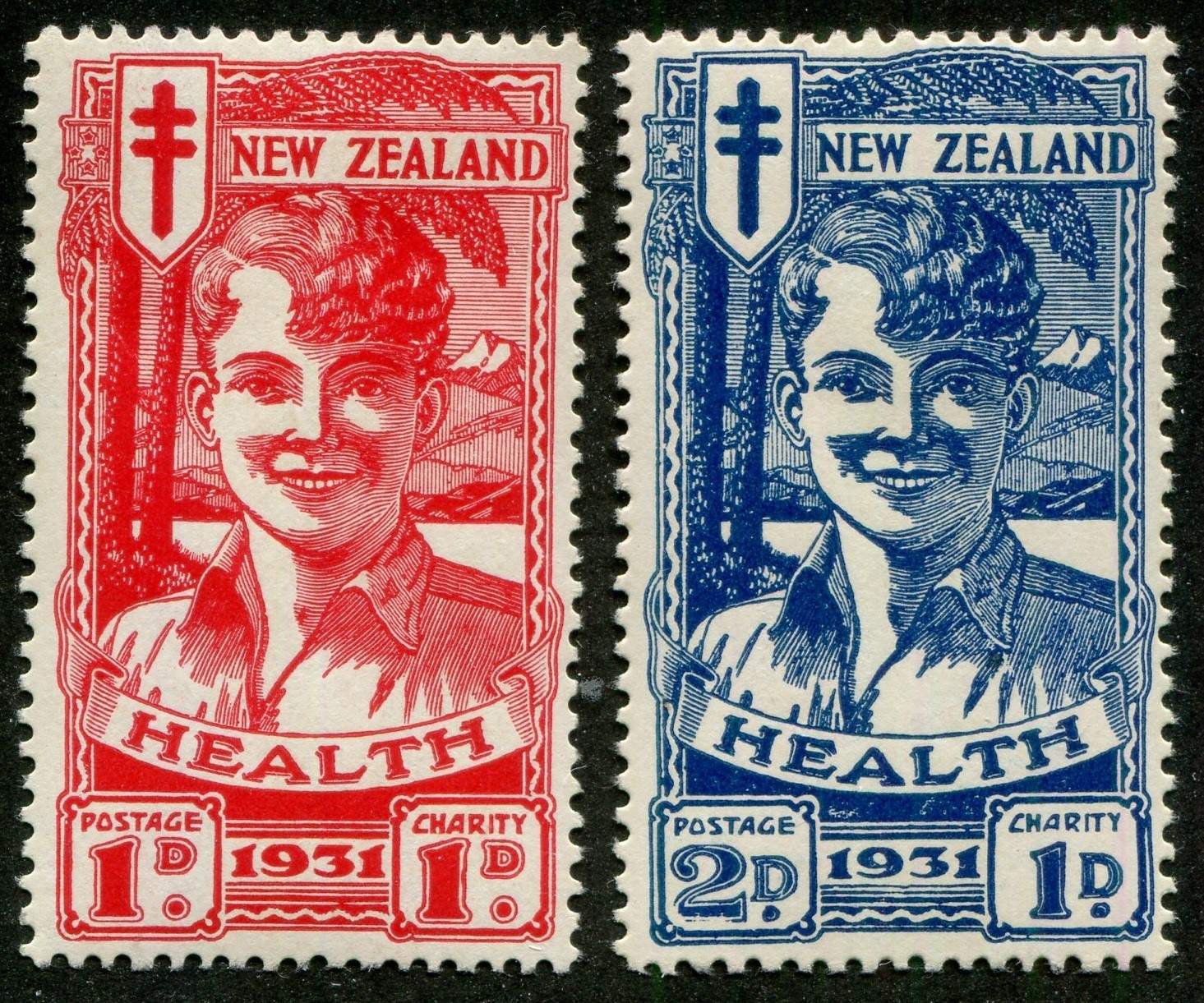New Zealand B3, B4 Mint Semi-Postal Stamps