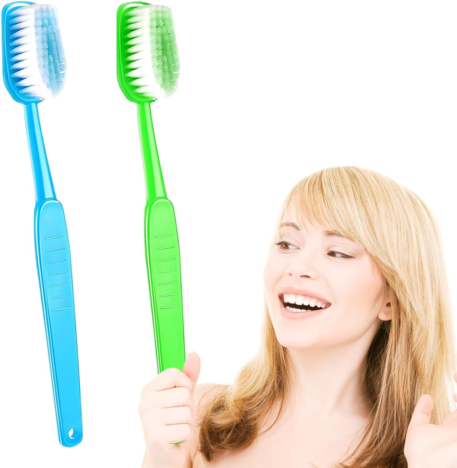 2 Pack 15.75X1.57 Inches Giant Toothbrush Props, Oversized Gag Novelty Bath Brus