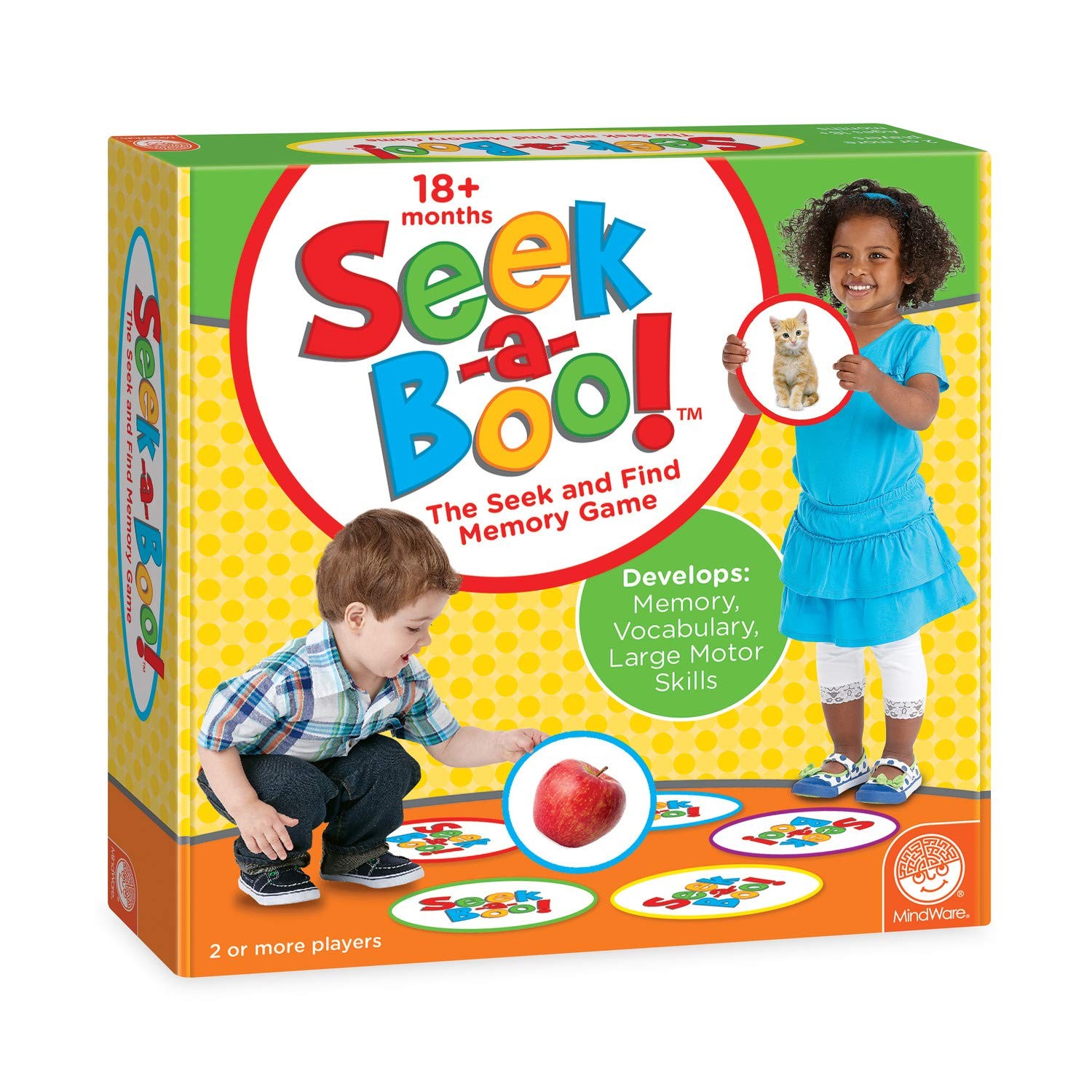 Seek-a-Boo Seek and Find Memory Game and Toddler Flash Cards Matching Game
