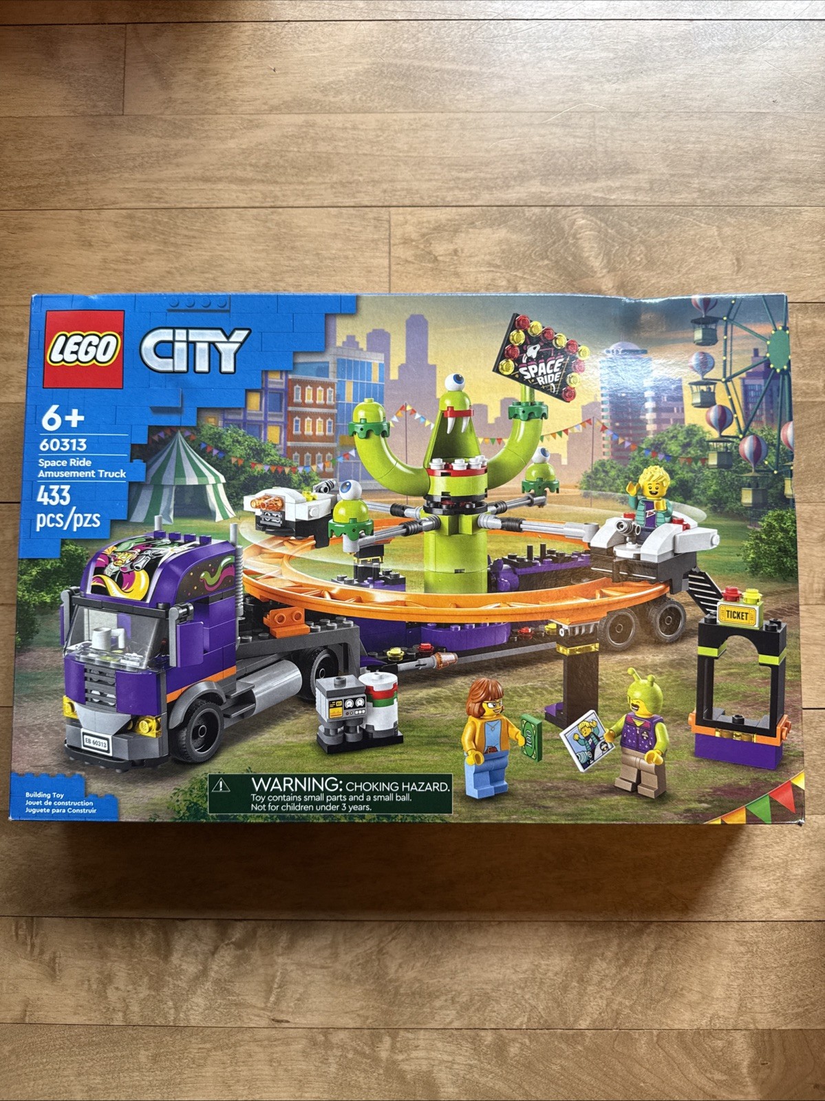 LEGO City 60313 Space Ride Amusement Truck Retired Set All Pieces Books And Box