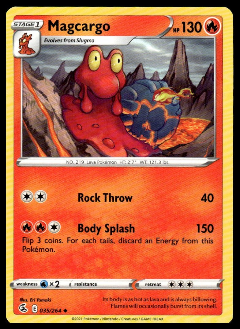 #035/264 Magcargo SWSH08: Fusion Strike Uncommon