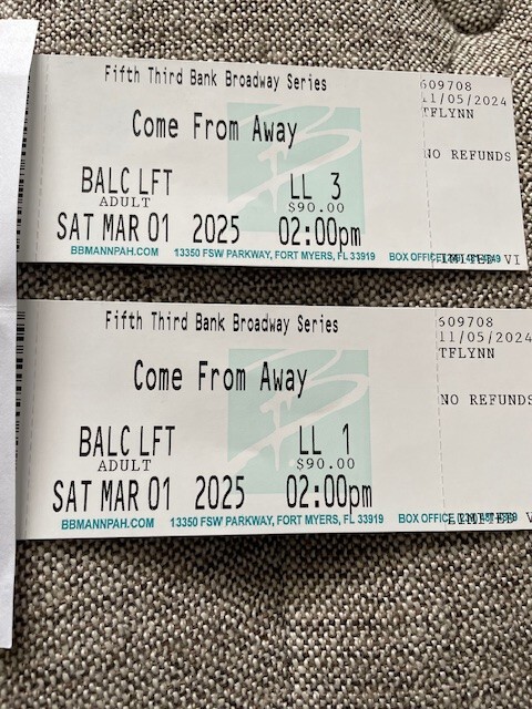 Barbara Mann Theatre Tickets