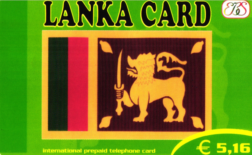 3392 Used Phone Card International Lanka Card 5.16