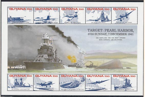 British Guiana - Mail Yvert 2609/18 ** MNH Ships. Planes