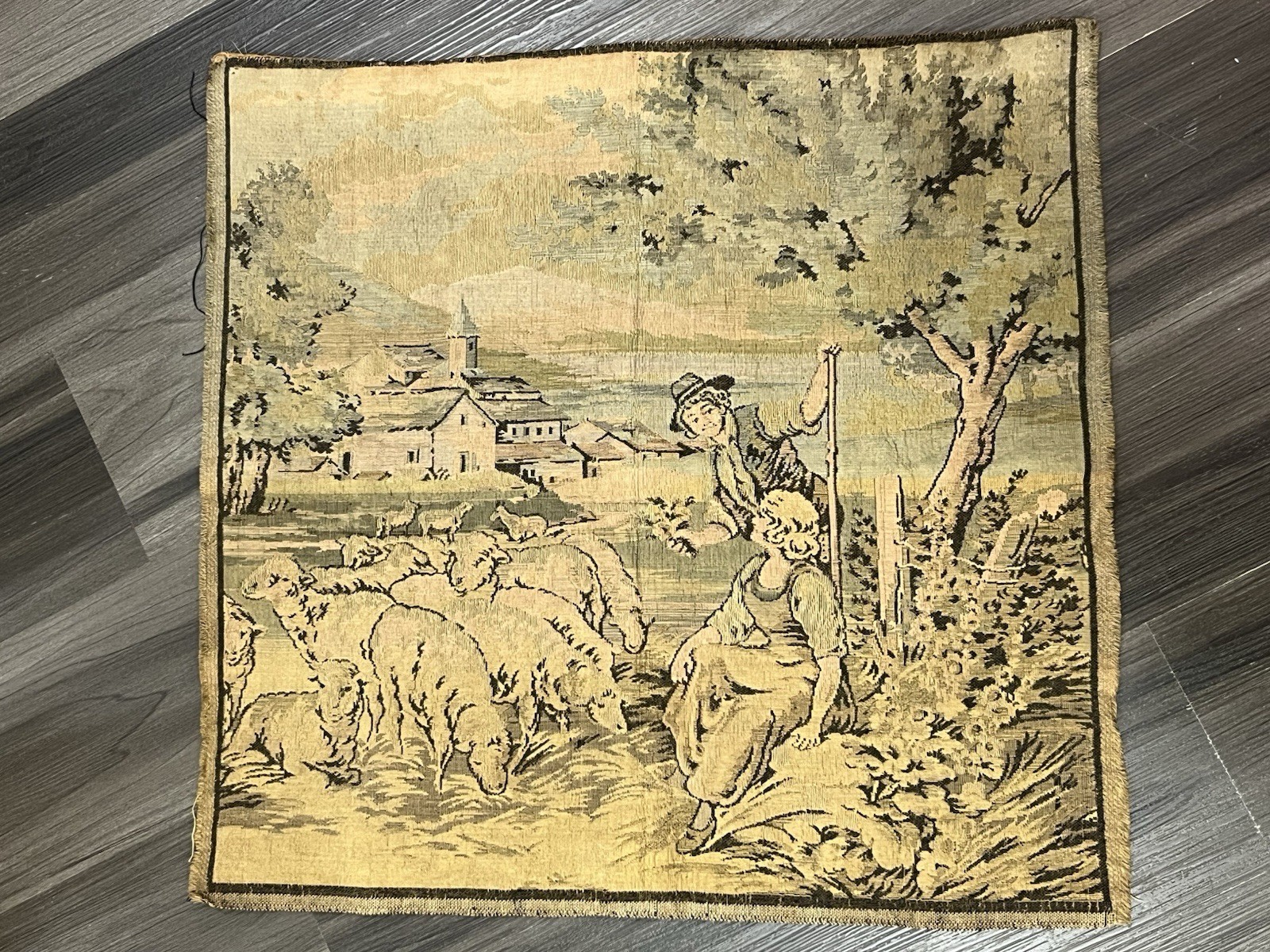 Antique French Wall Tapestry