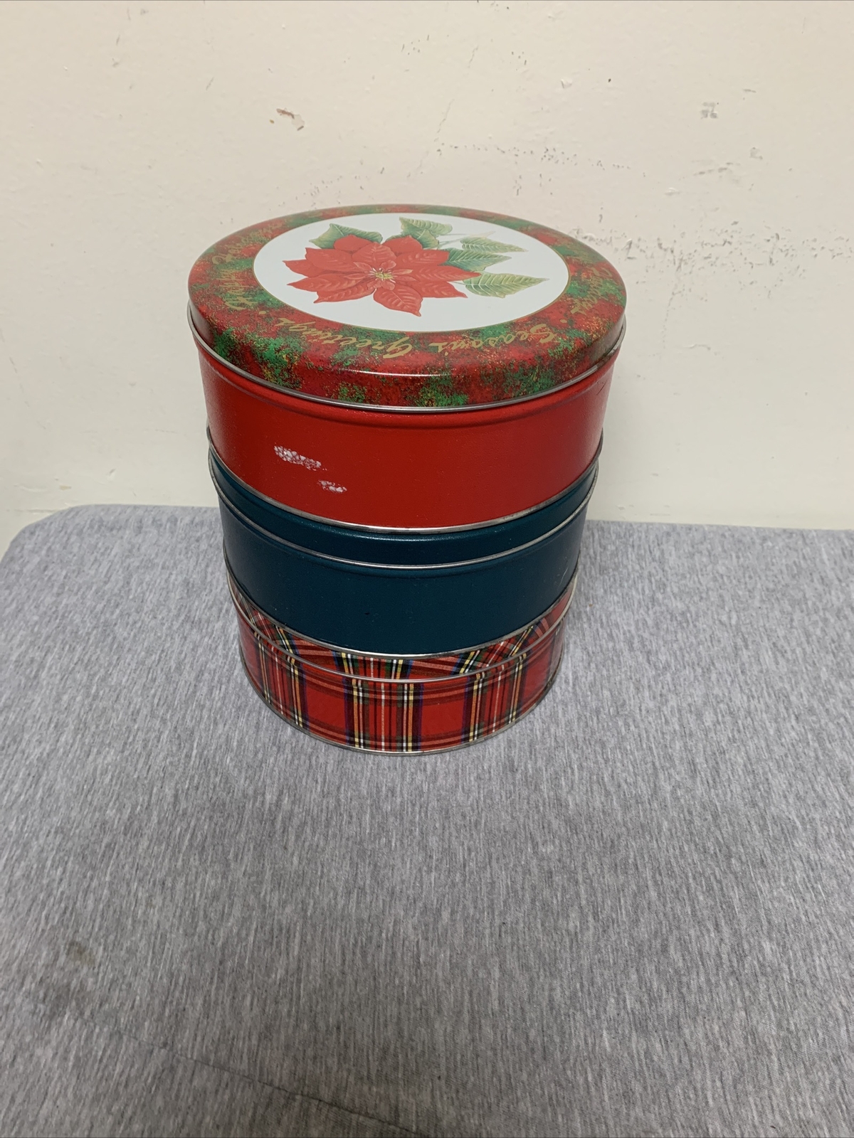 Vintage Christmas Cookie/Candy Tin Lot