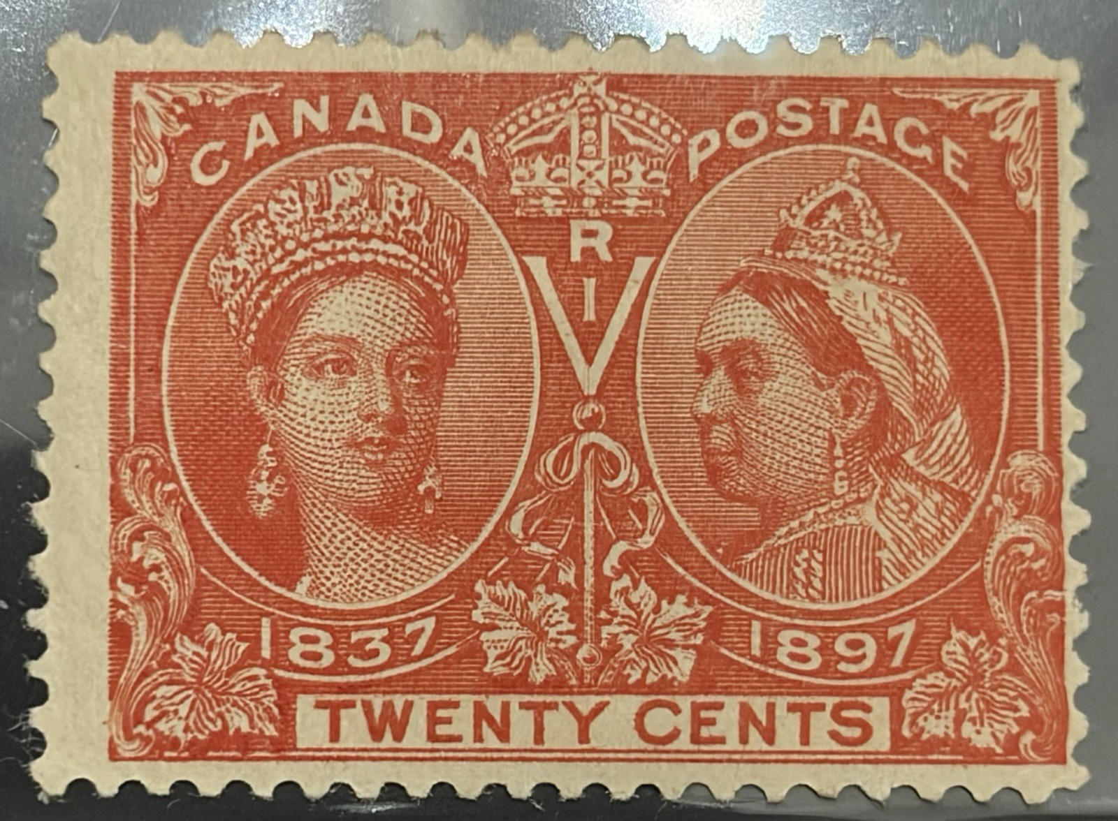 CANADA - # 59 QV Jubilee 20 Cent Mint Hinged - CV $ 275