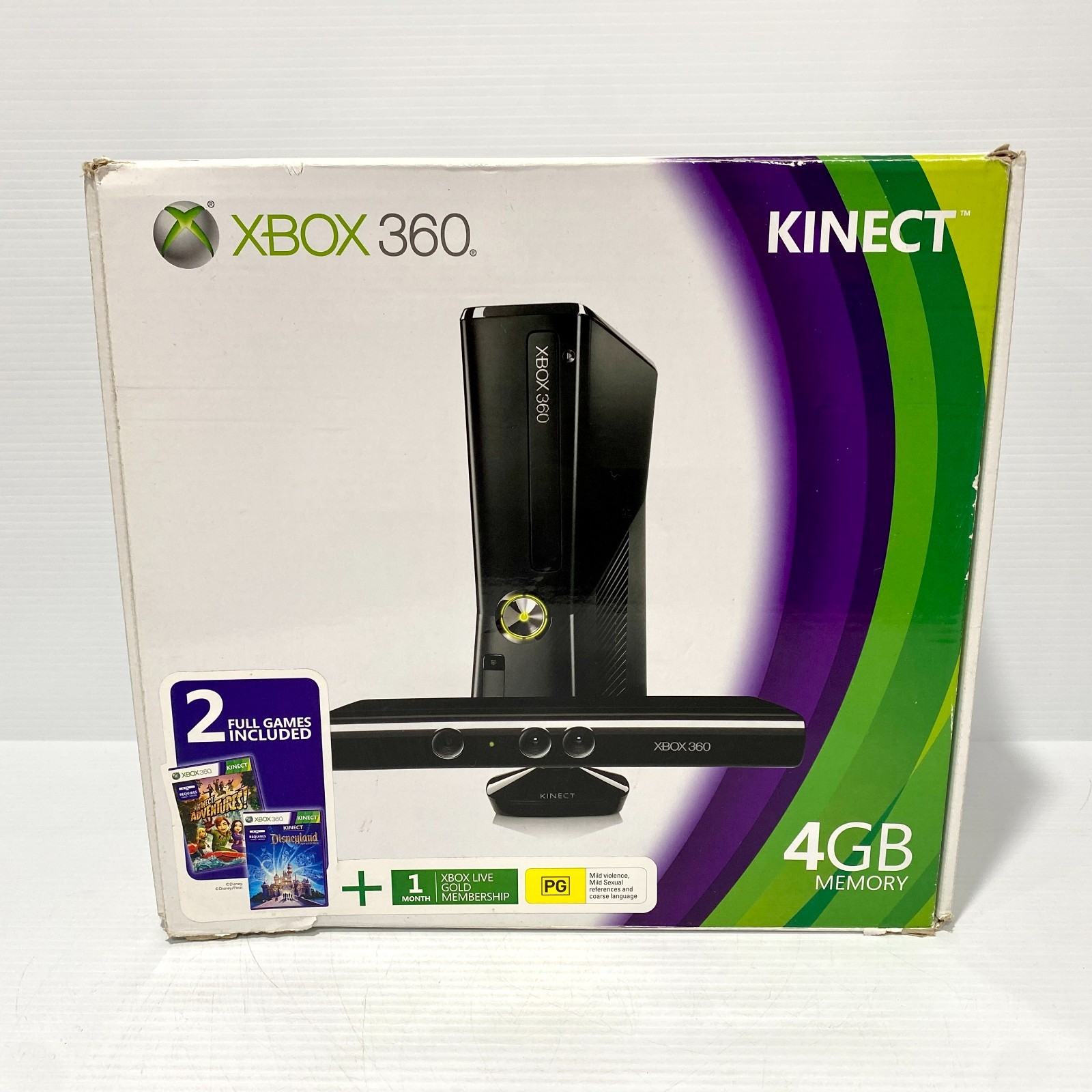 Microsoft Xbox 360 Kinect Console - Box Set - Tested & Working - Free Postage