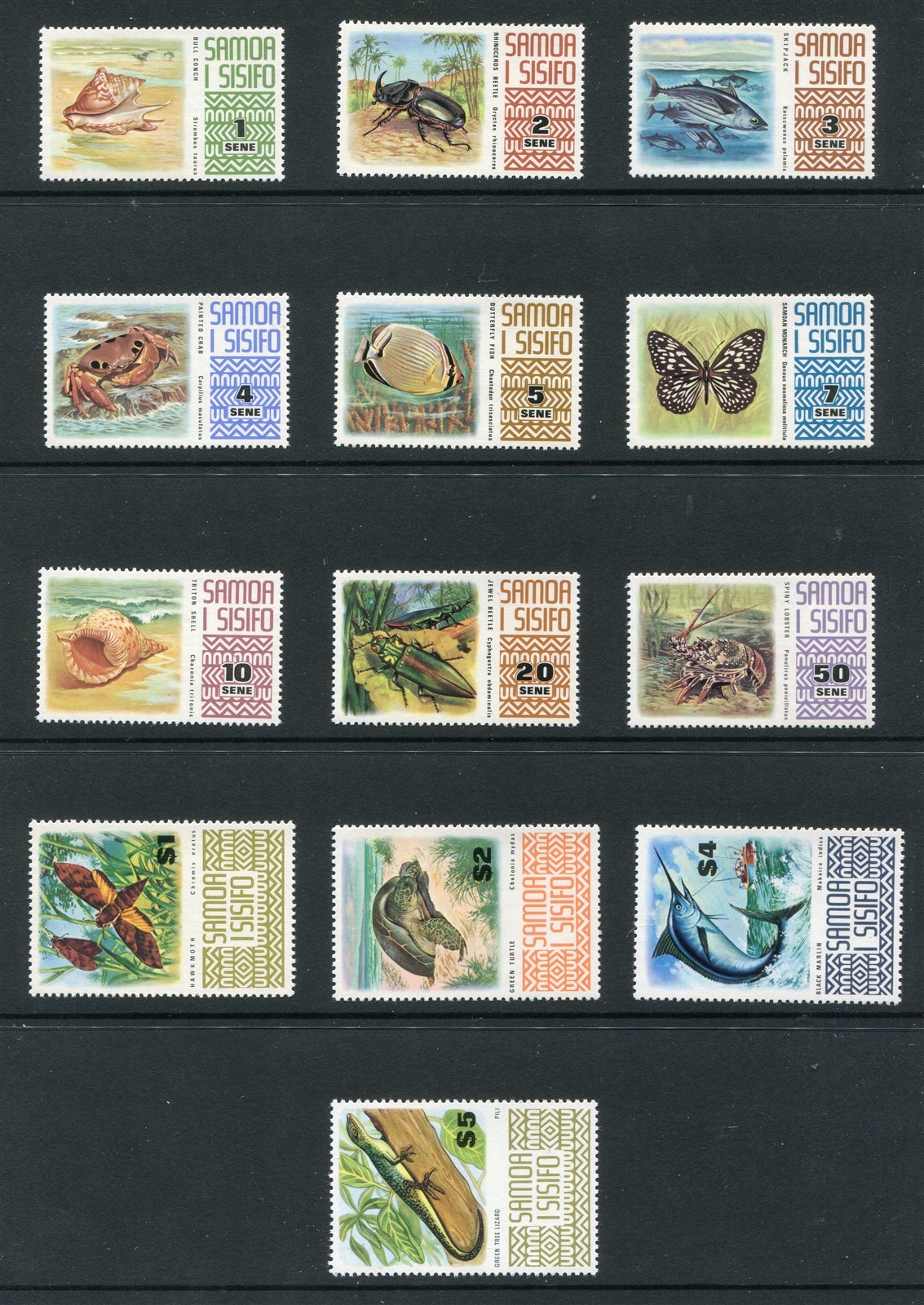 Samoa #369-378C Animals Complete Set [Mint Never Hinged]