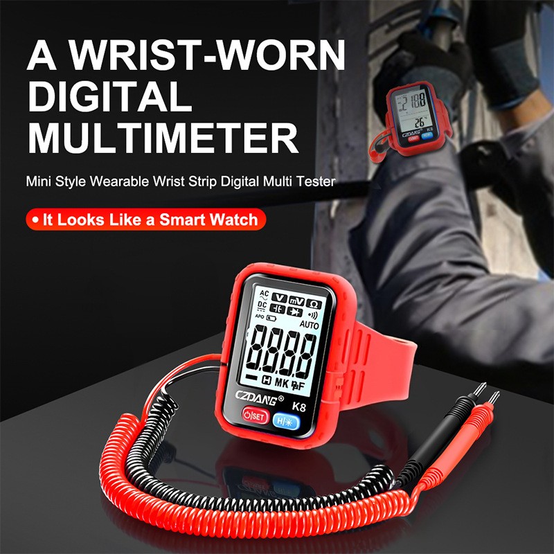Wrist-Type Digital Voltmeter: Portable Multimeter for Repair & High Work