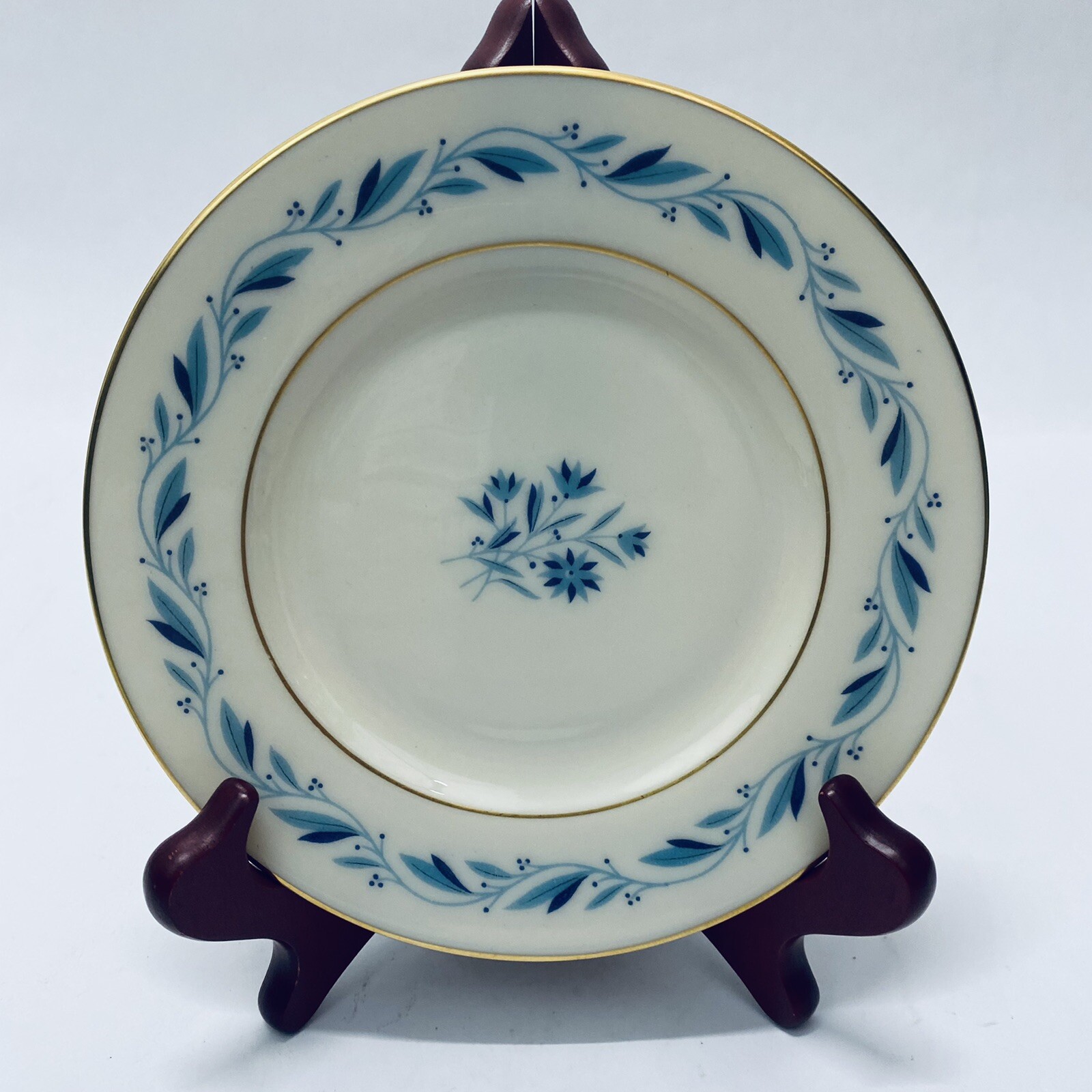 Vintage 1950s Lenox Porcelain China Blue Ridge floral Pattern Bread Plate Lot 3