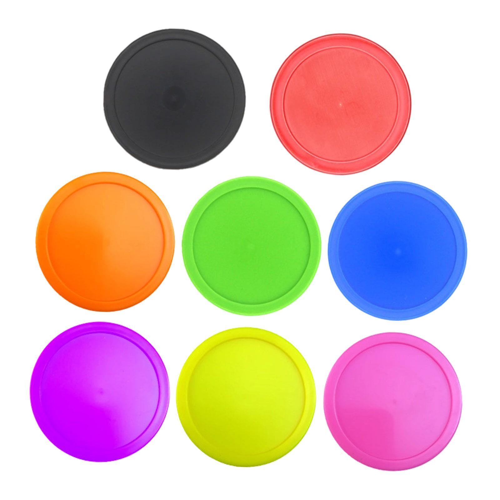 8 Pieces Air Hockey Pucks Air Hockey Table Pucks Entertainment Gift Replacement
