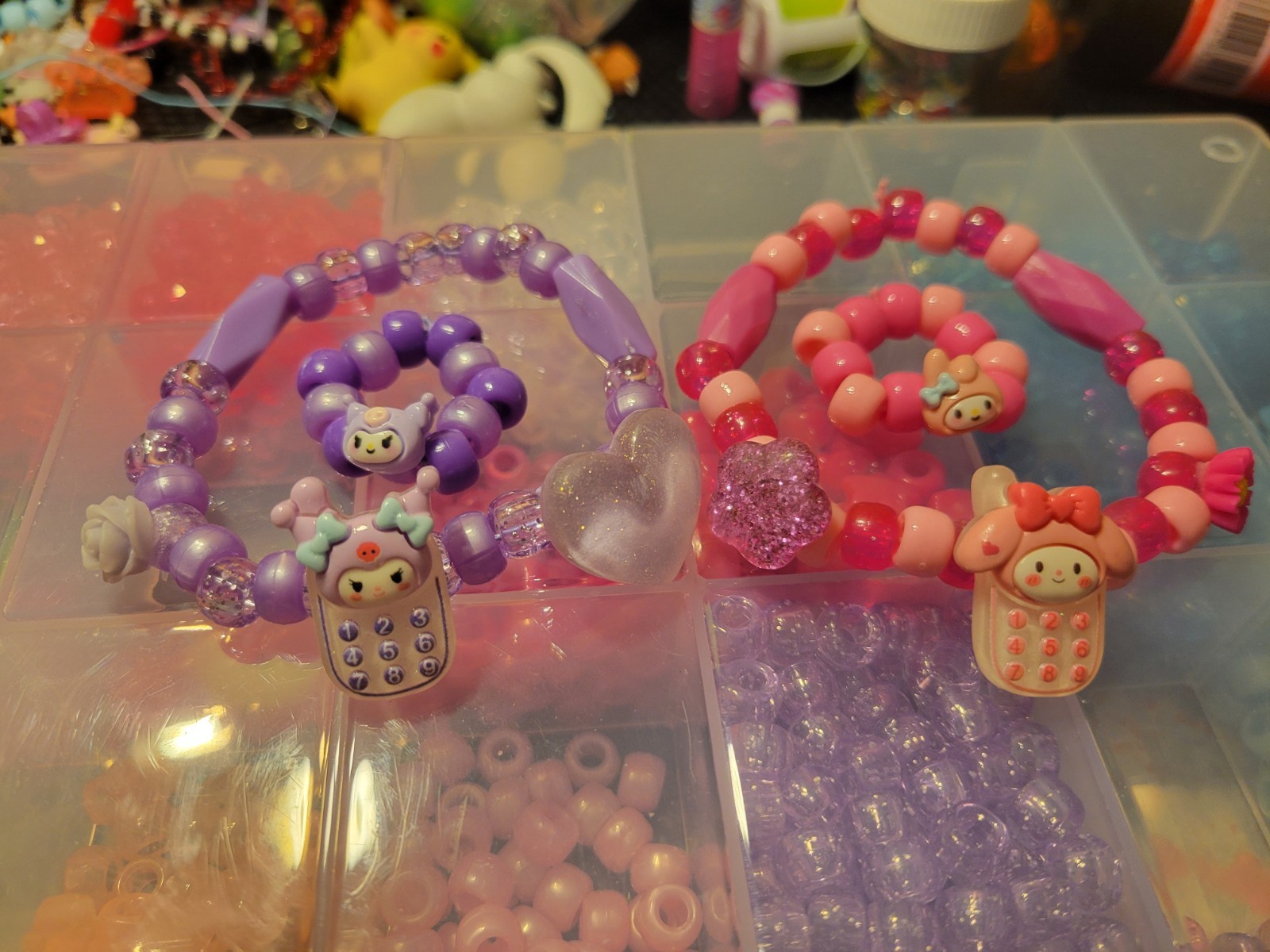 Kuromi/My Melody Bracelet/Ring Bundle