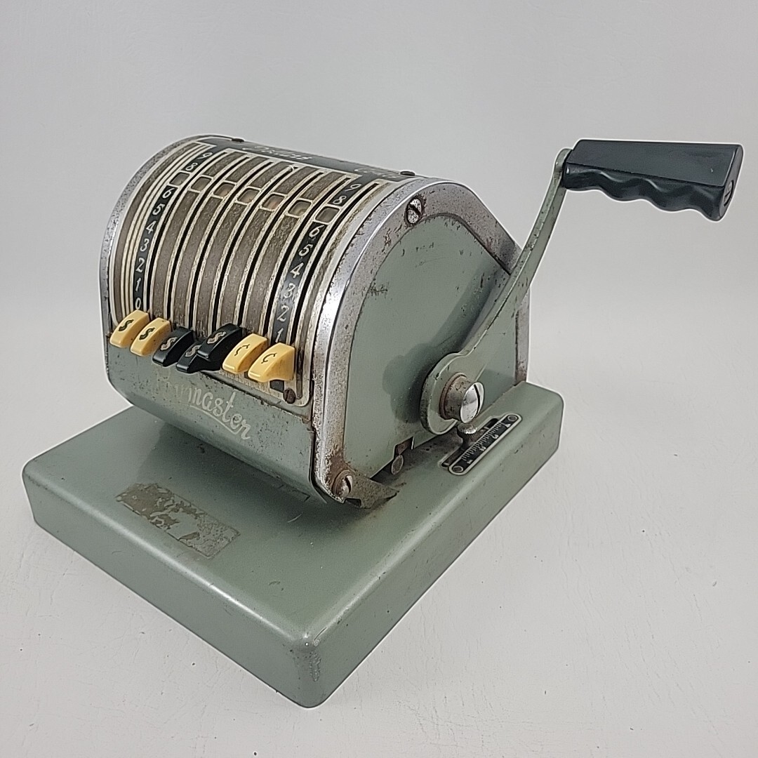 Vintage Paymaster Series 550 Check Writer 7 Column Stamper Machine