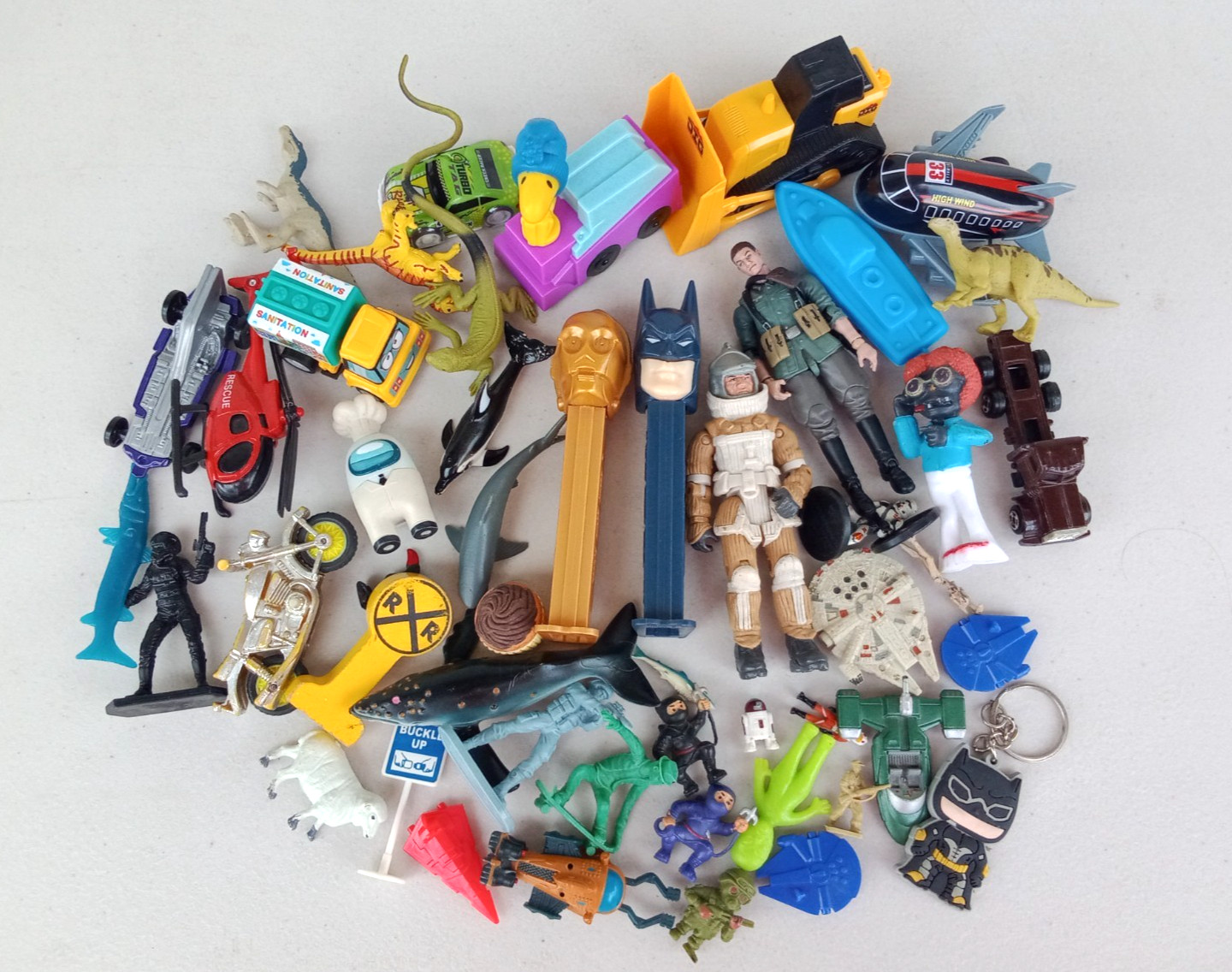 Assorted Toys/Figures -- Star Wars + Batman & More -- Kids Junk Drawer Lot #2