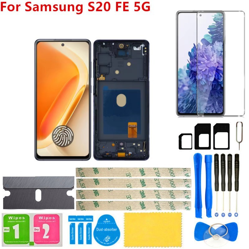 For Samsung Galaxy S20 FE 5G G781 OLED LCD Touch Screen Digitizer Replacement
