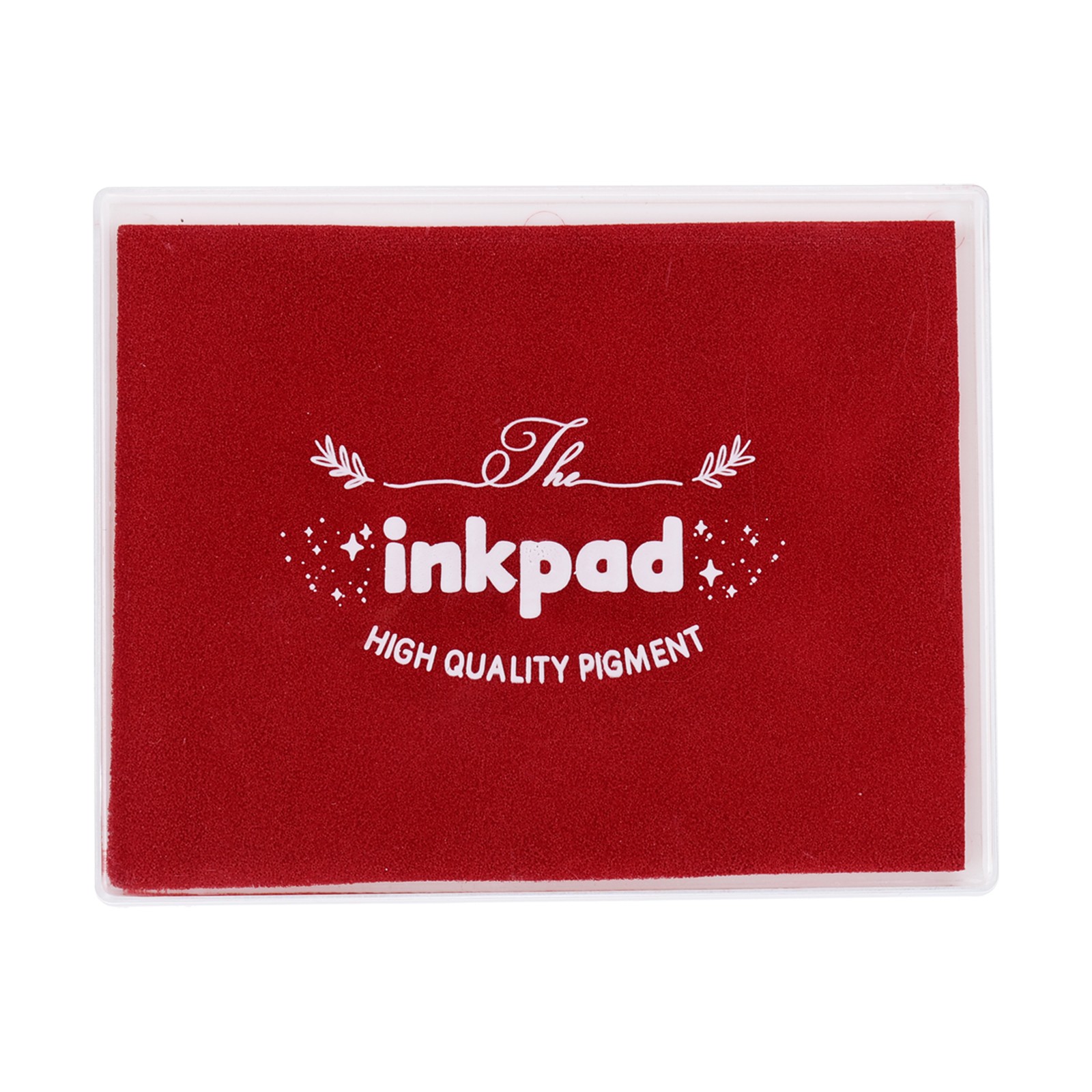 5x4" Craft Ink Pad, Washable Stamp Ink Pad for Stamp Scrapbook, Wine Red