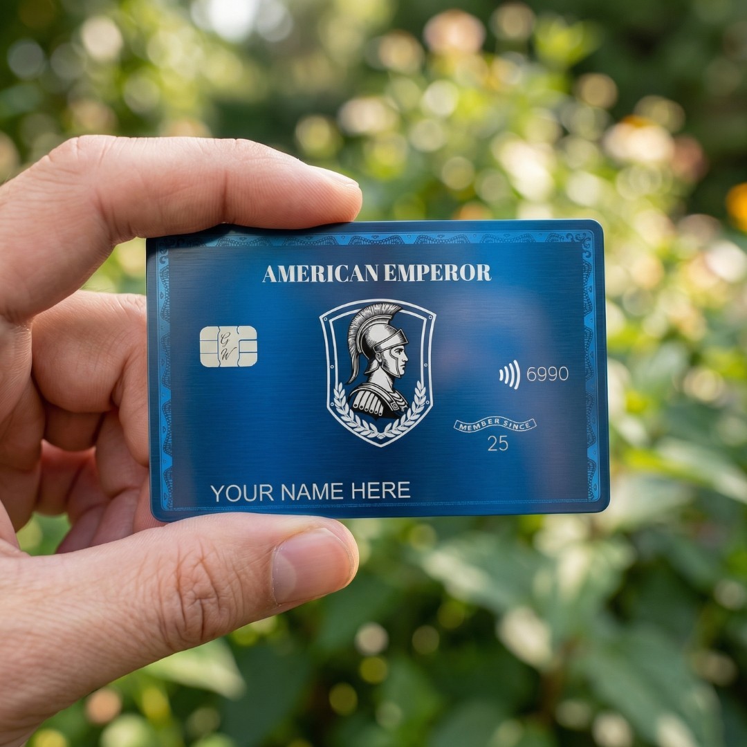 Amex Custom Black Card With Small & Large Chip Design - 2026 Novelty Design