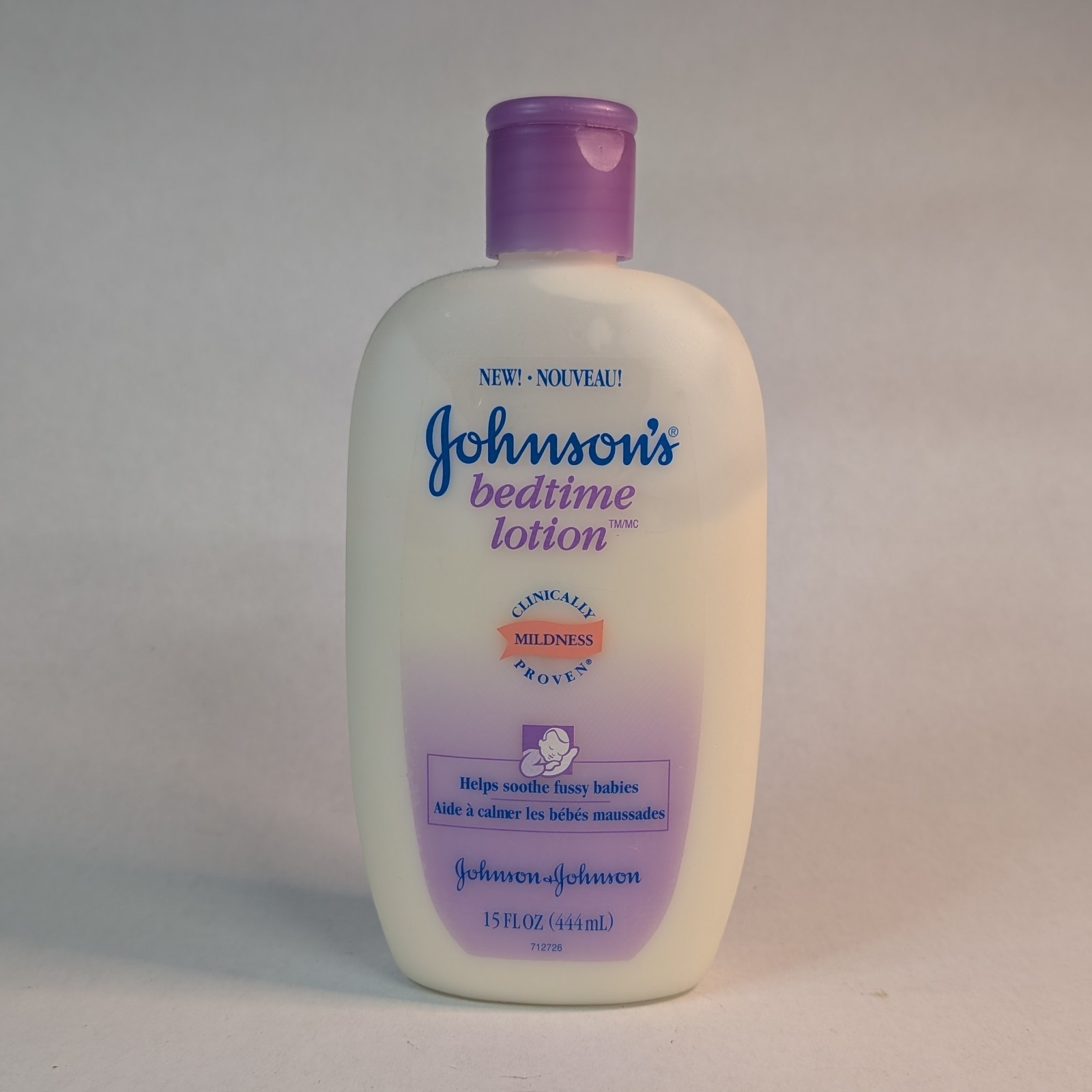 ORIGINAL Johnsons Bedtime 15 Oz Lotion Help Baby Sleep Better Natural Calm Used