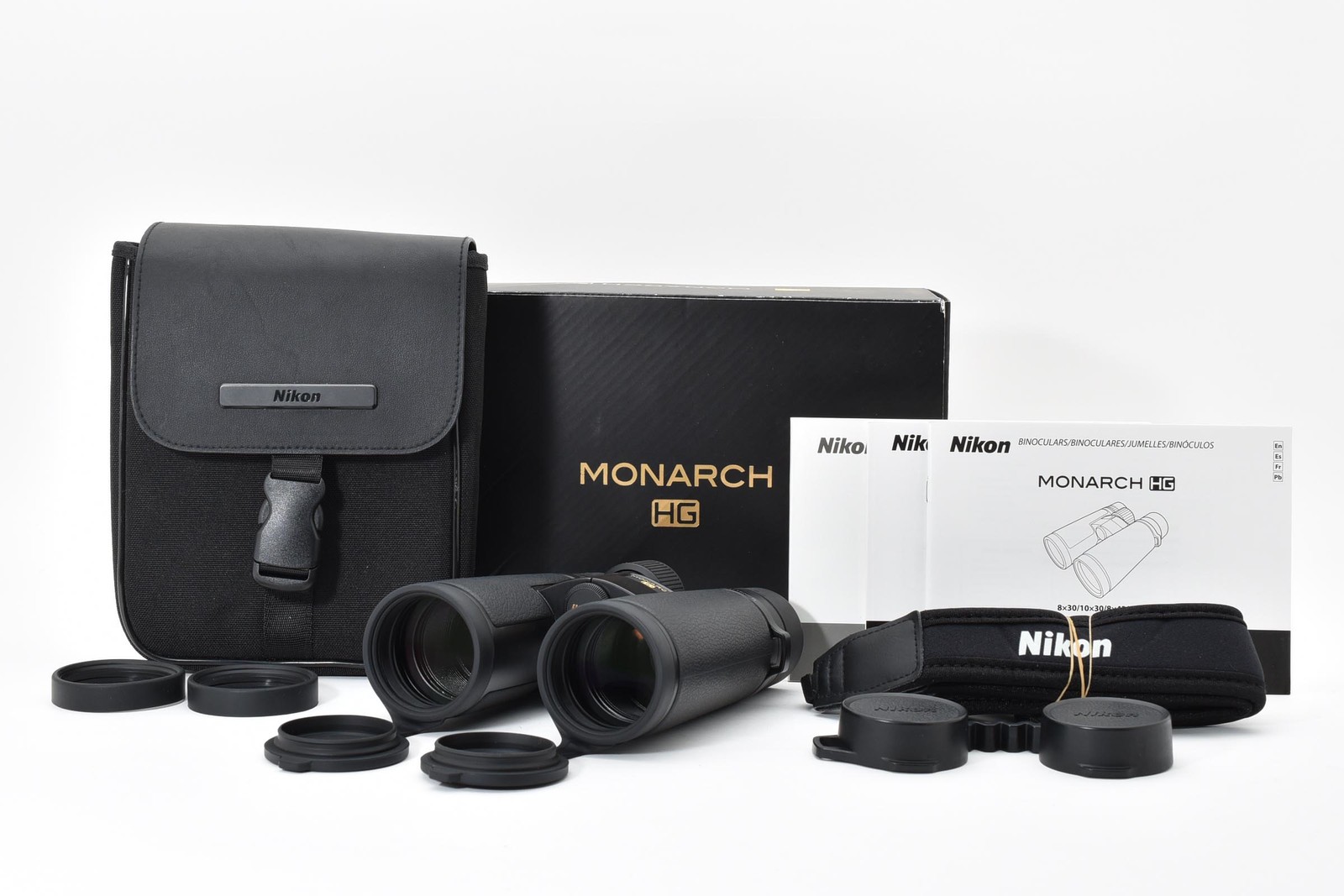 [ Unused ] Nikon Binoculars MONARCH HG 8X42 W/Case Box From JAPAN
