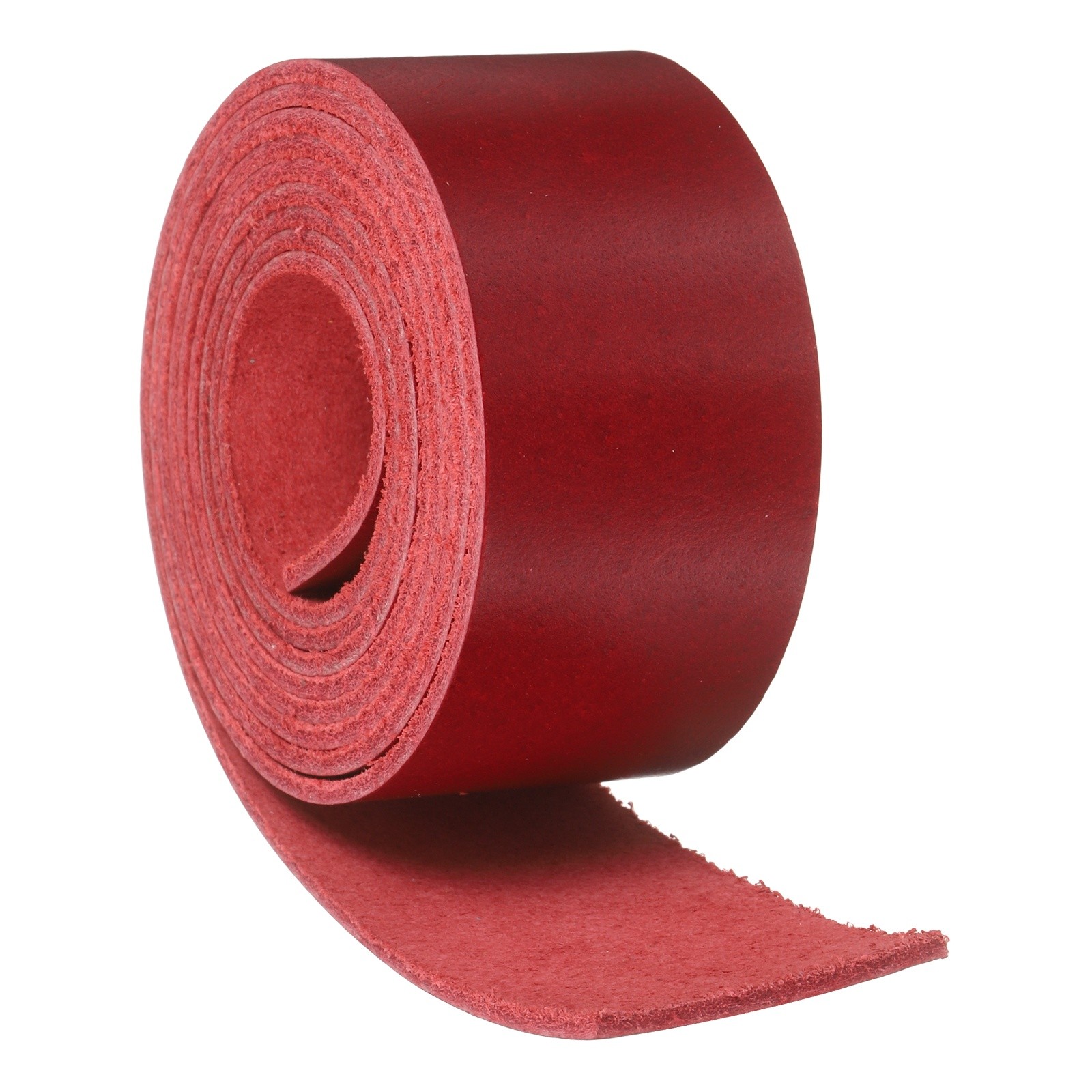 Full Grain Leather Strap, 1.2 Inches Wide x 53 Inches Long,Burgundy