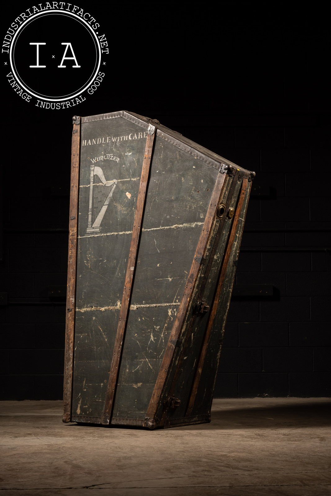 Antique Wurlitzer Pedal Harp Case