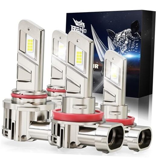  H11 9005 Bulbs Combo Fog Light Bulbs, Real 1:1 Mini Size, Driving 9005+H11