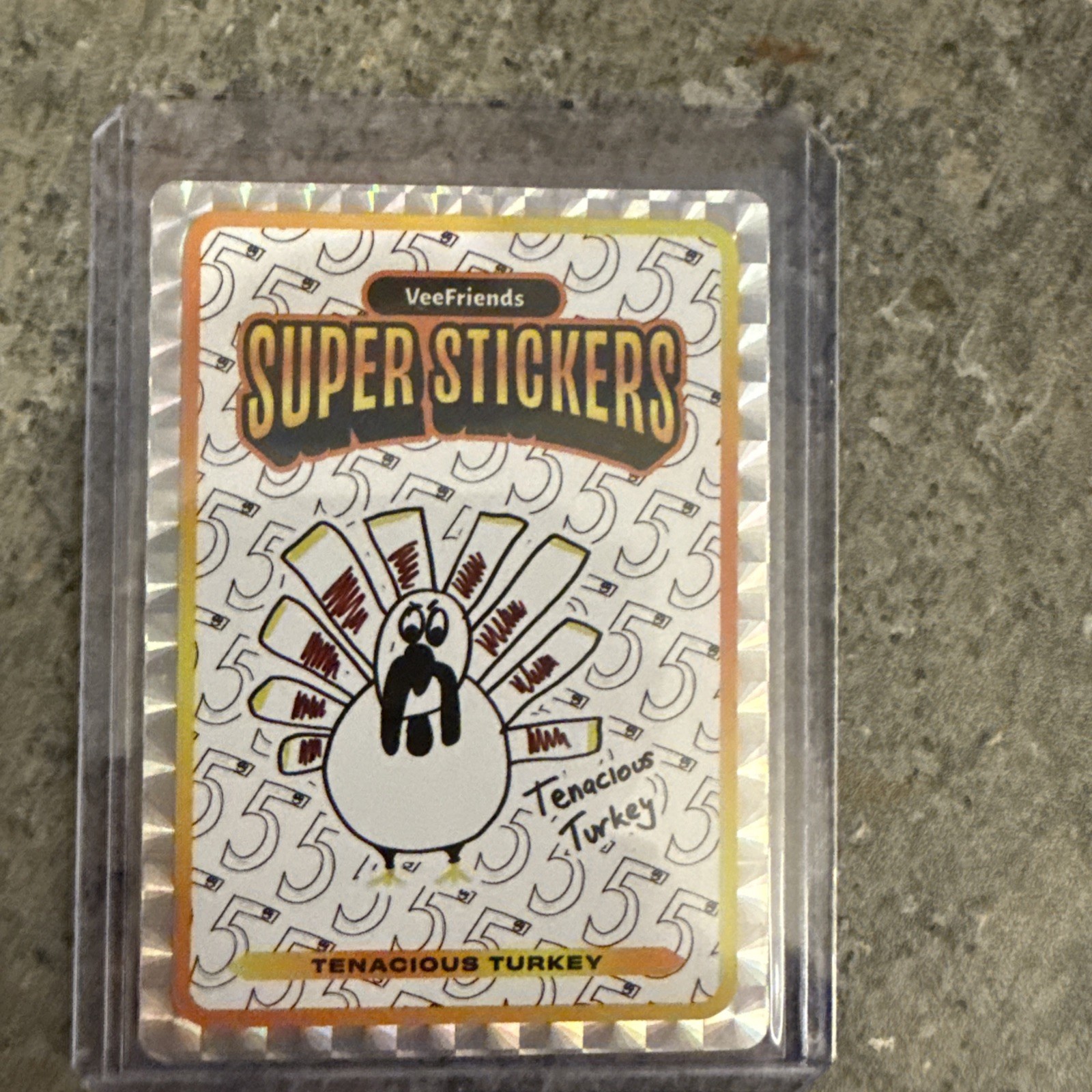 Veefriends Spectacular Super Stickers Tenacious Turkey Ol G Art Insert CASEHIT