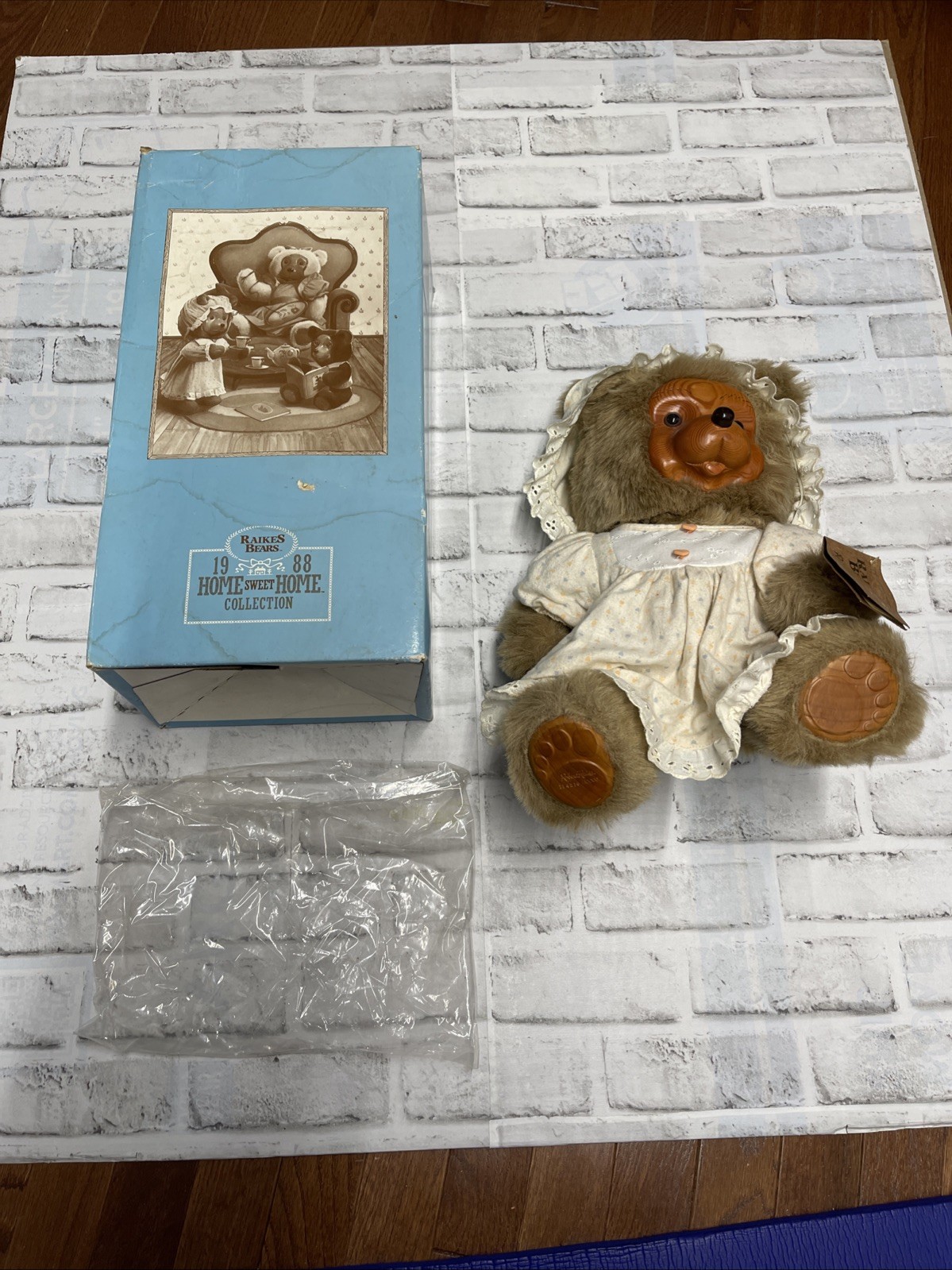 Robert Raikes Limited Edition JENNY Bear 16" Vtg 1988 w/ Box & Tag Vintage 80s