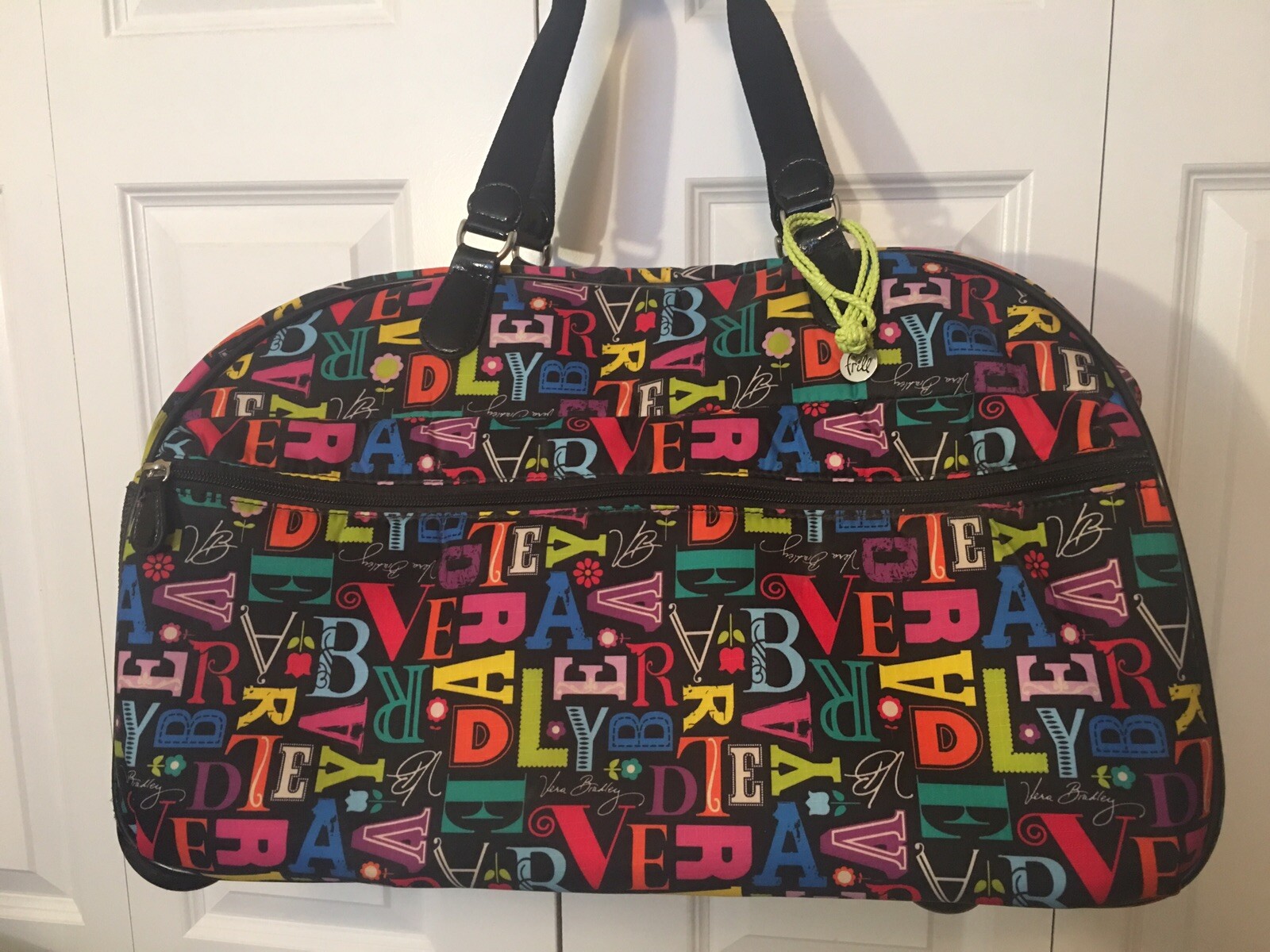 Vera Bradley Rolling From A To Vera Duffel Carry On Travel Luggage Suitcase