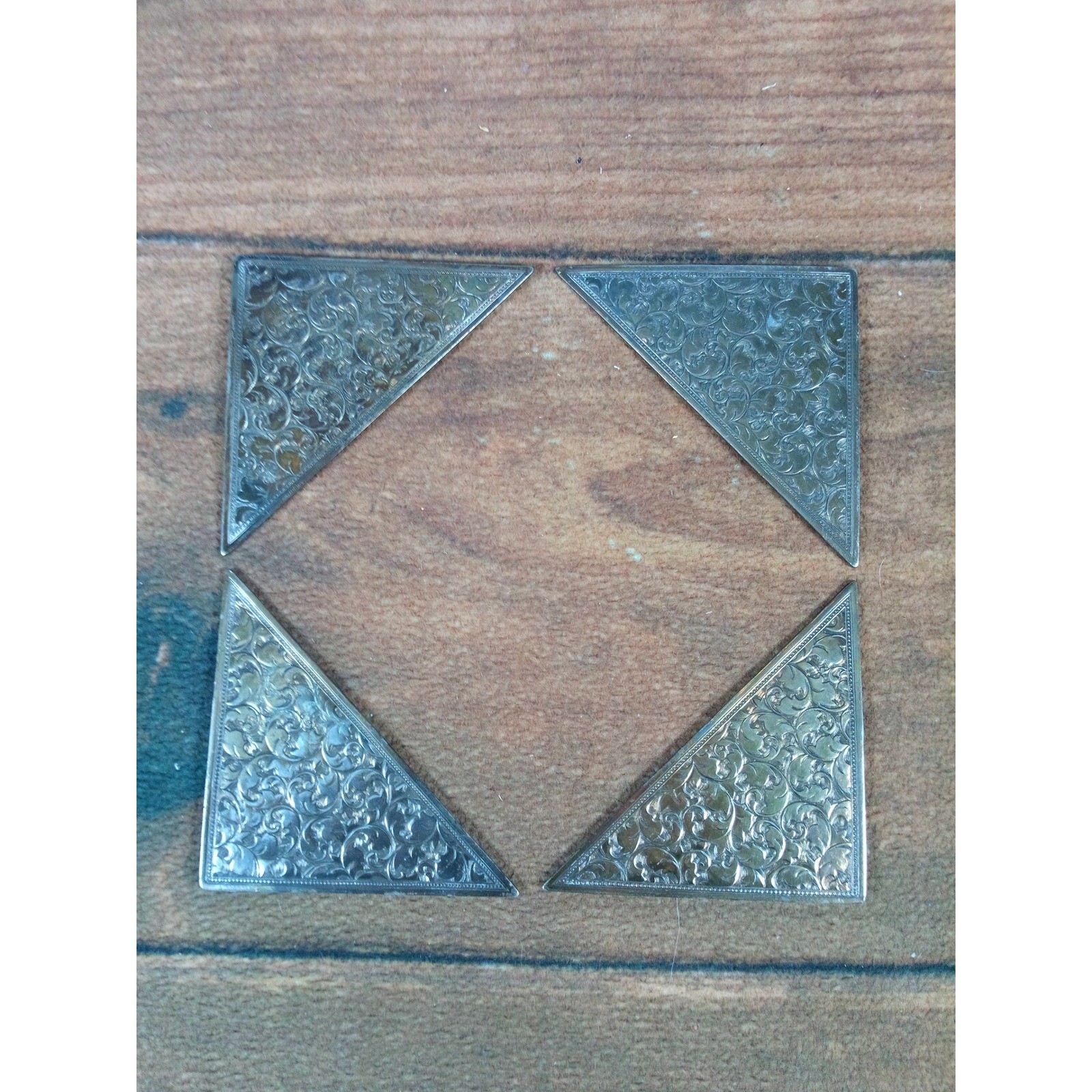 Ornate Metal Photo Corners Album Scrapbook Embellishment Crafting Set