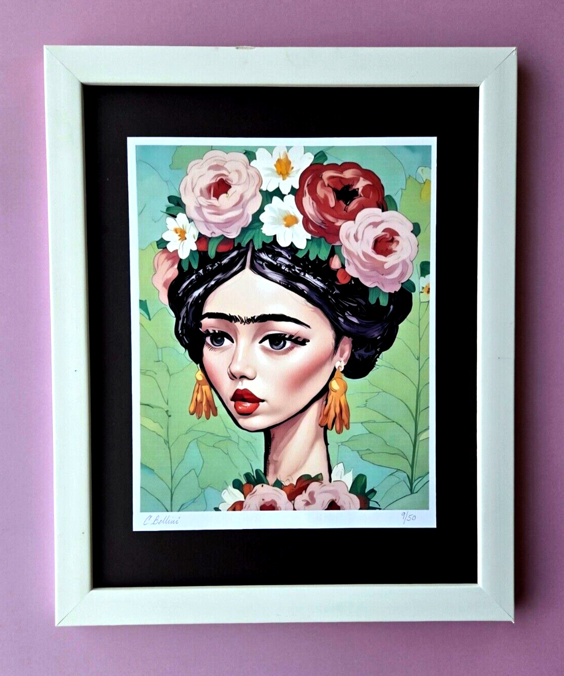 Chiara Bellini + " MY OWN FRIDA KAHLO " Original Hand Signed Print Ltd Ed | COA