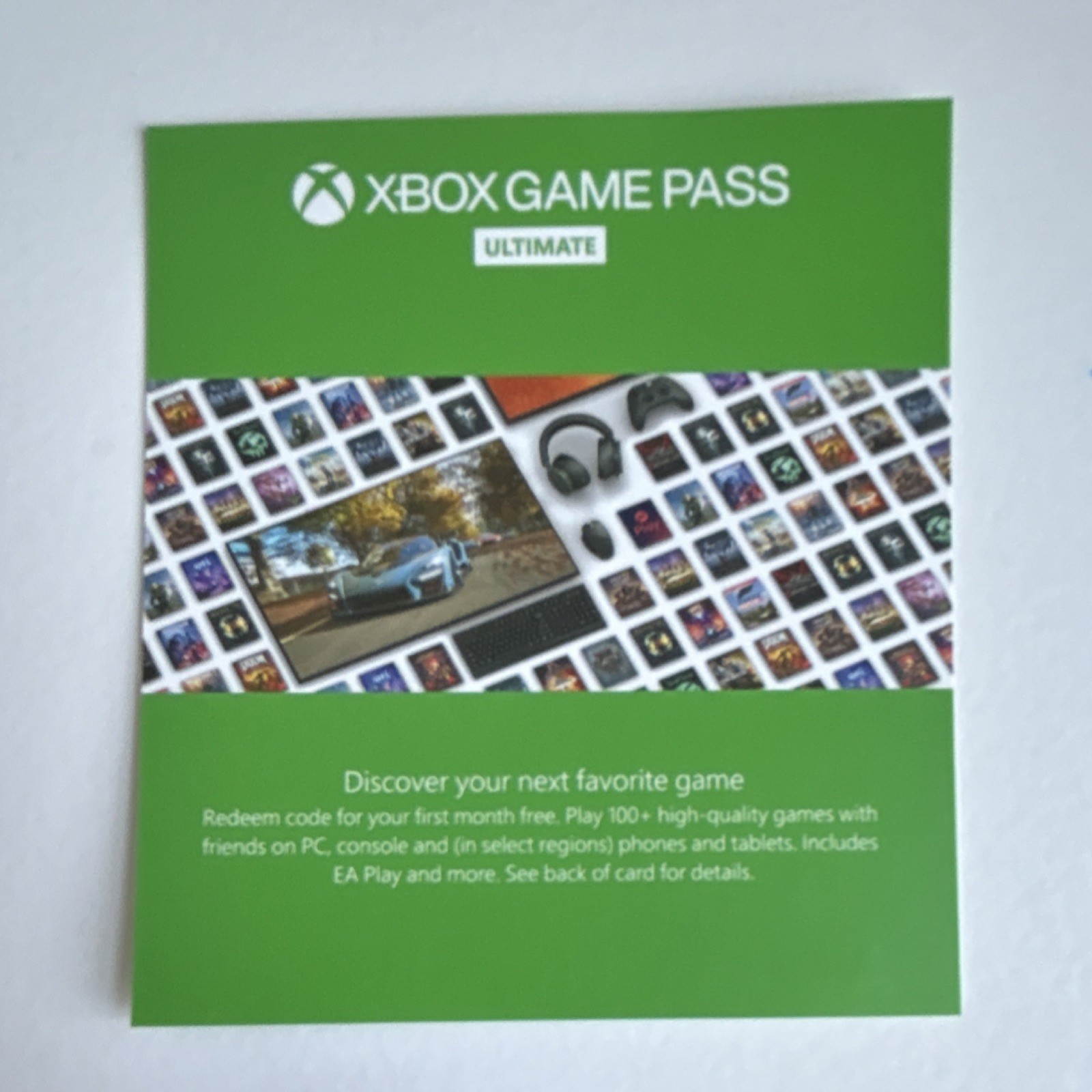 Microsoft Xbox Game Pass Ultimate 1 Month Card Includes EA Play Xbox PC Android