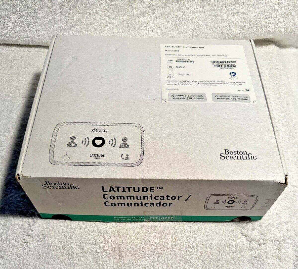Boston Scientific Latitude Communicator-Wireless Monitor System-Model 6290-NIB
