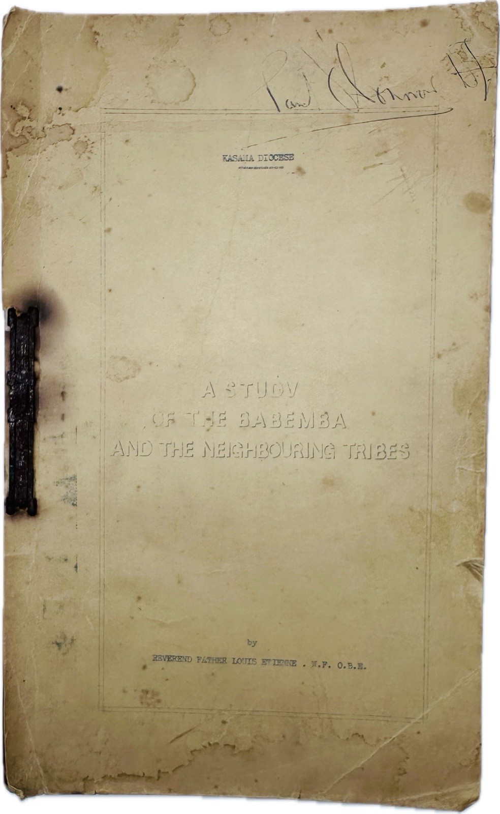 Study Babemba & Neighbouring Tribes 1948 Manuscript Book Northern Rhodesia VTG