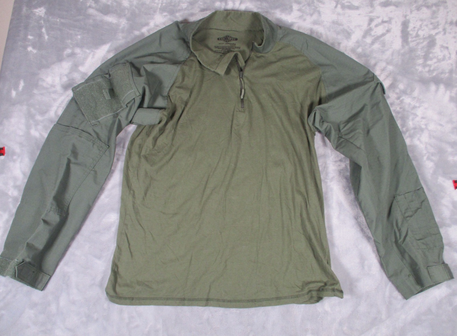 TRU-SPEC Combat Shirt Cordura Olive Green Ripstop Tactical Military XL Reg