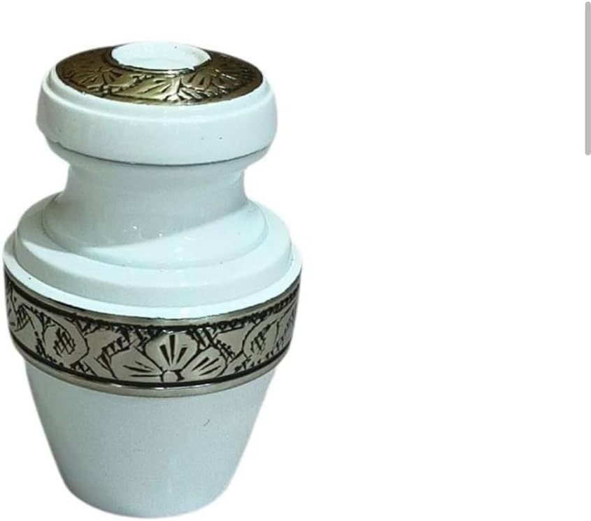 At Peace Memorials Tranquility Ivory Keepsake Urn for Ashes