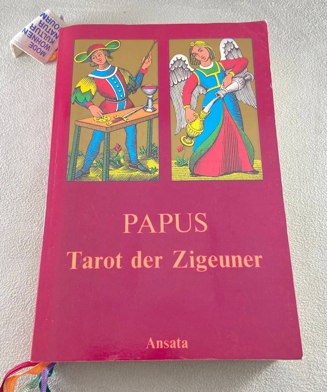 1985 Papus Tarot der Zigeuner – German Occult Book, Ansata Switzerland